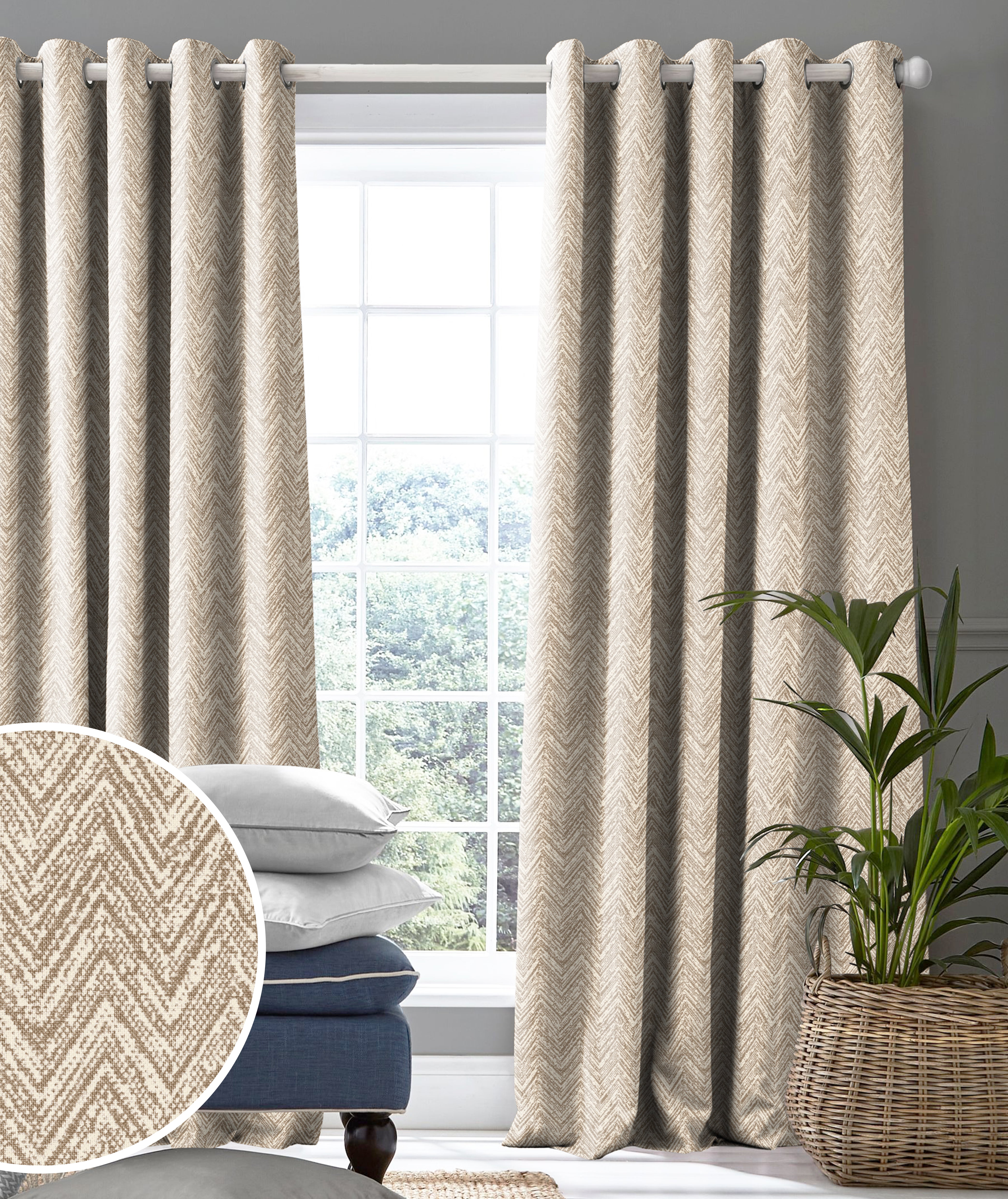 SONORA CHIKU PRINTED BLACKOUT CURTAIN