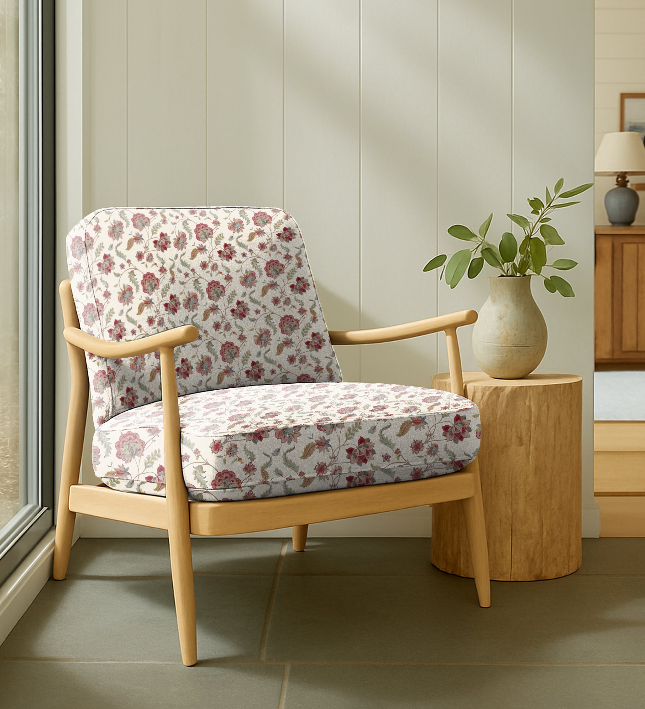 ASHFORD RED UPHOLSTERY FABRIC