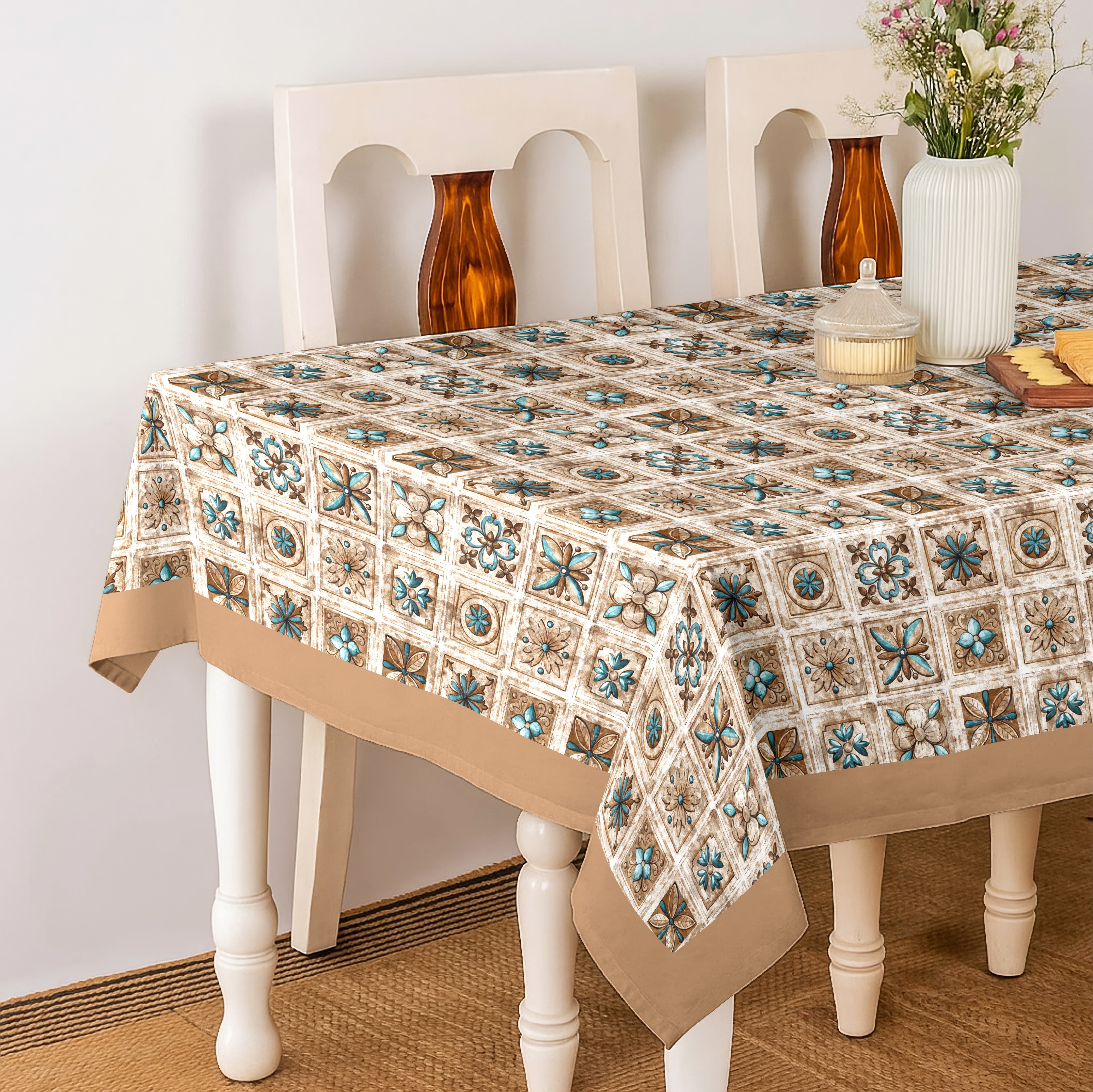 NOVANNA BROWN TABLE CLOTH