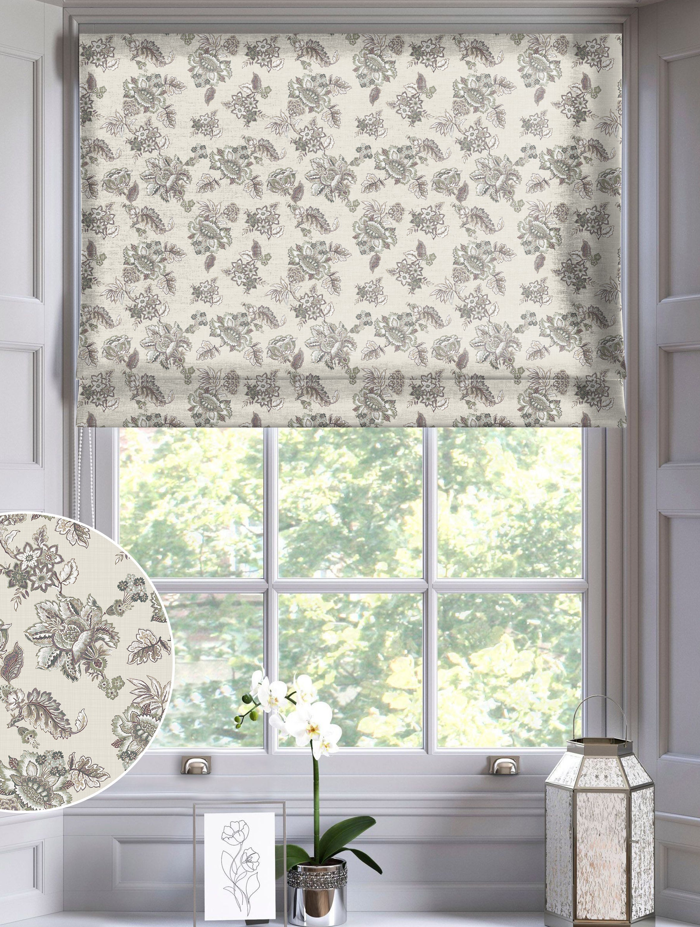 ANZIO COFFEE READY MADE ROMAN BLIND