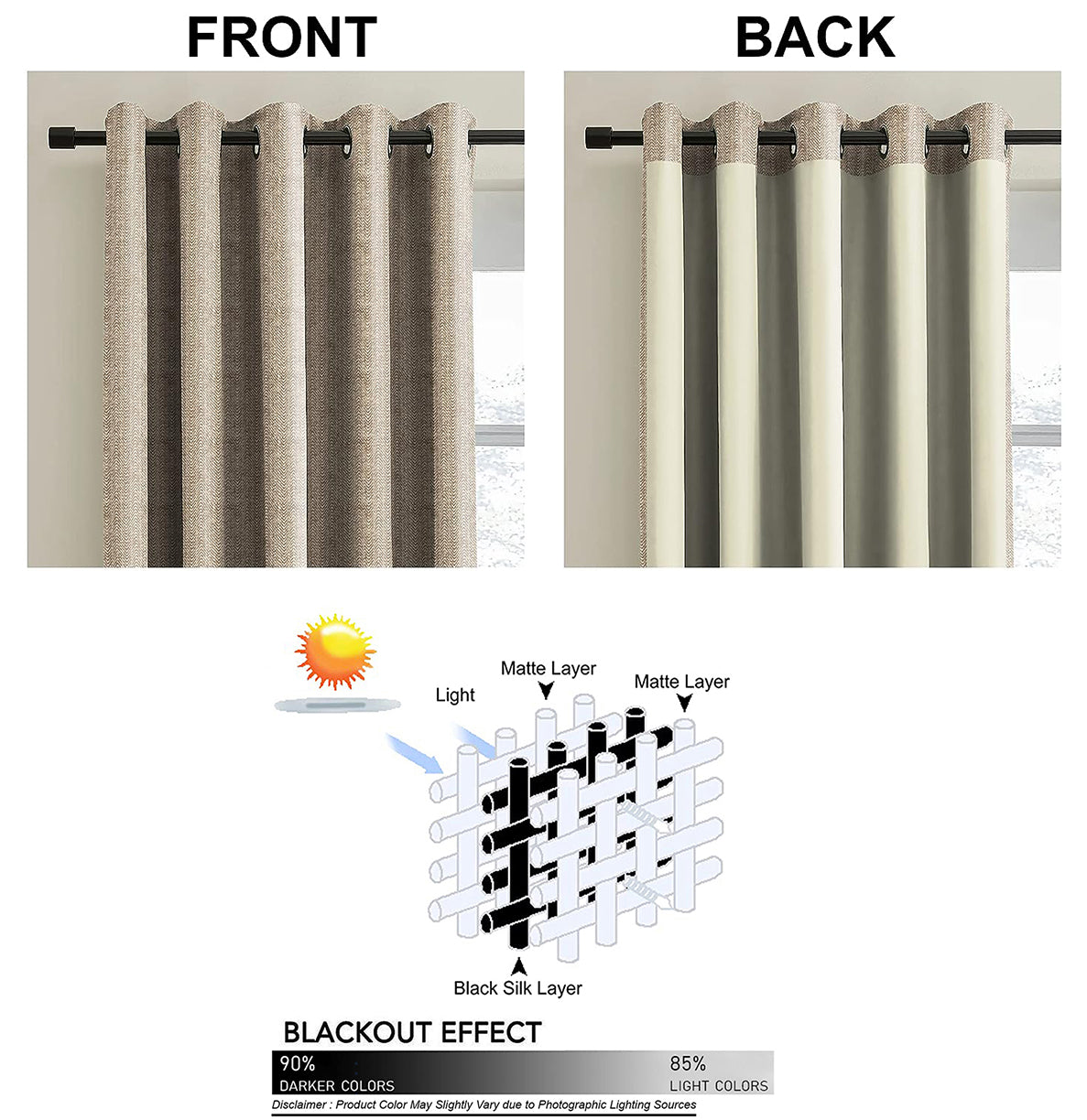 TURIN CHIKU PRINTED BLACKOUT CURTAIN