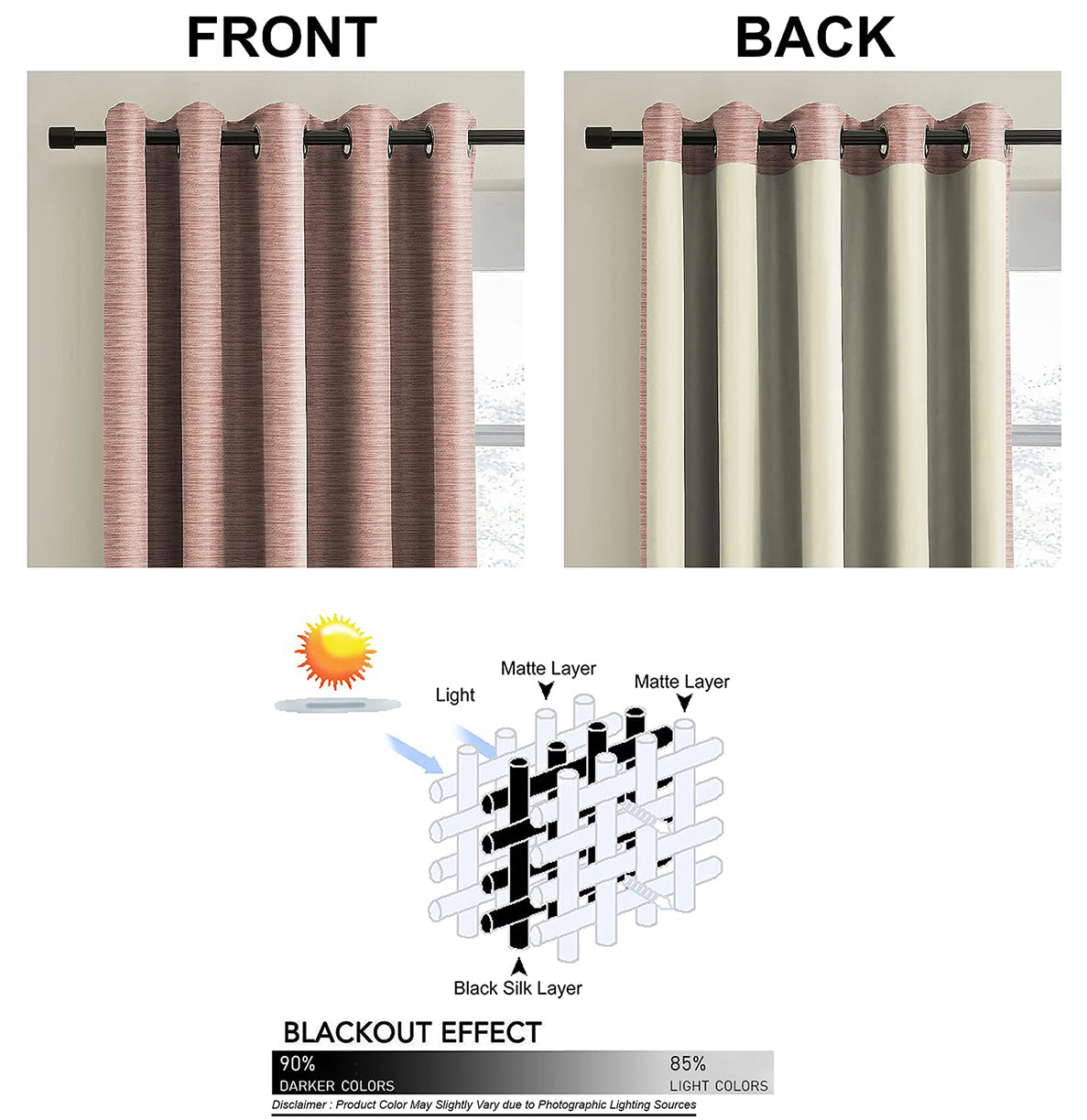 PETRA M-PINK PRINTED BLACKOUT CURTAIN