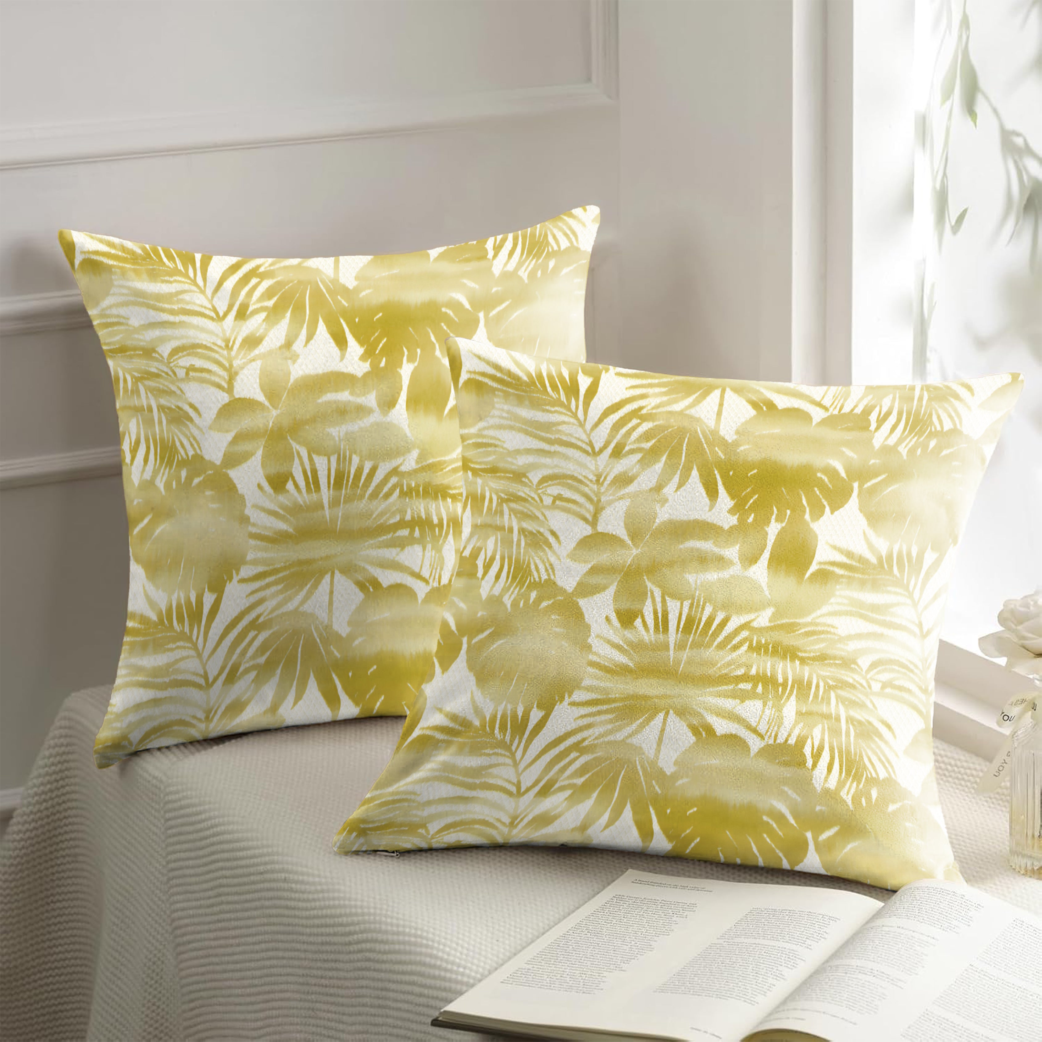 HALYARD LEMON CUSHION COVER (Pack of 2)