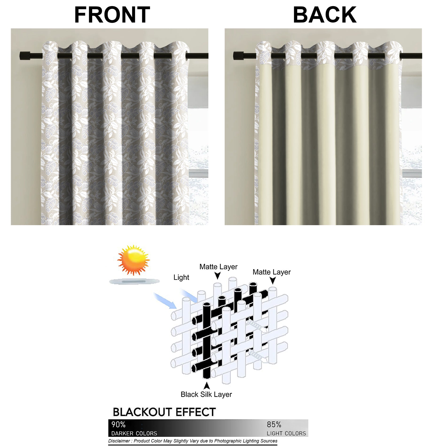SAVANNA PUMICE BLACKOUT CURTAINS