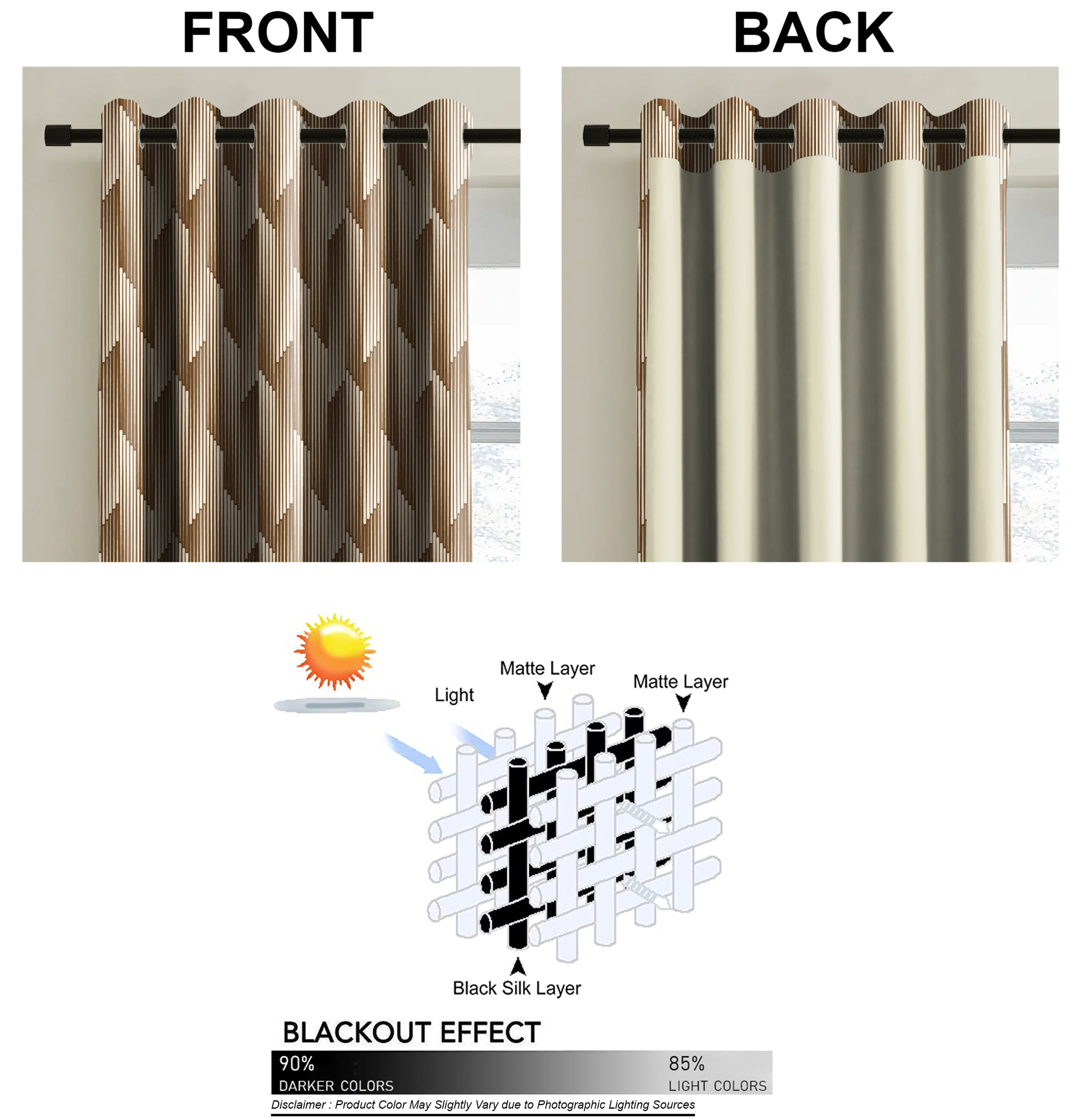 OSLO CHIKU PRINTED BLACKOUT CURTAIN