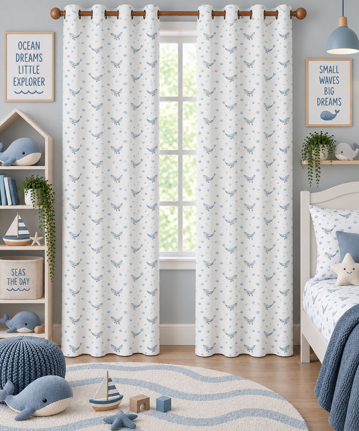Sea Breeze Printed Curtain