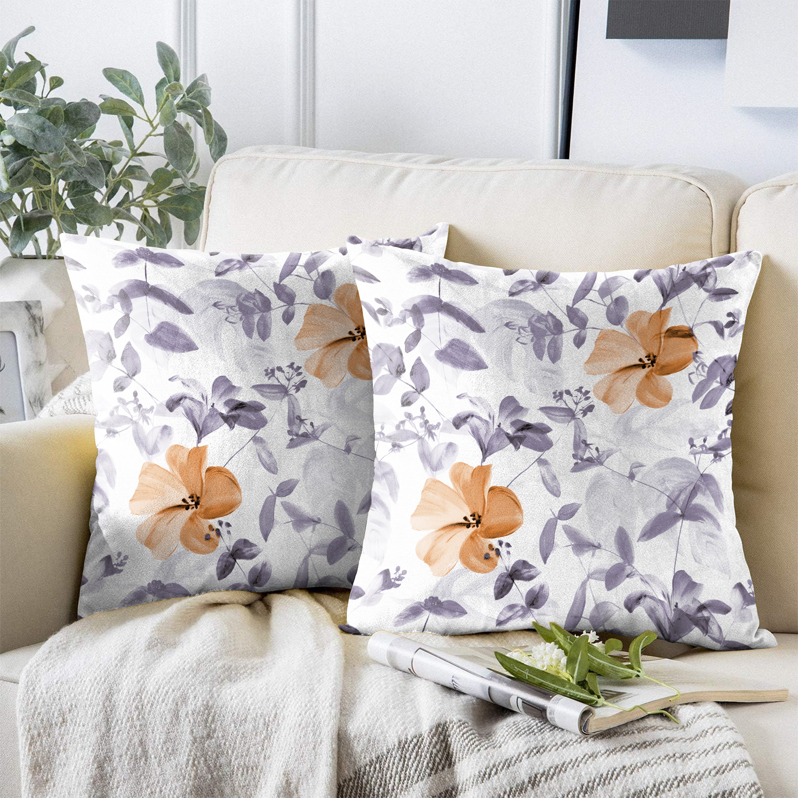 COBANO ORANGE CUSHION COVER (Pack of 2)