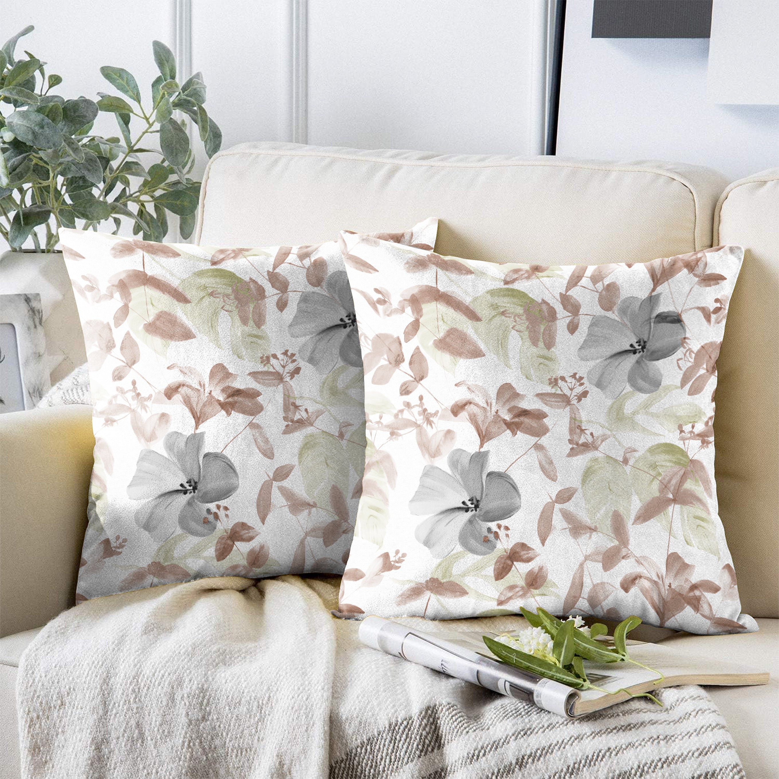 COBANO GREY CUSHION COVER (Pack of 2)