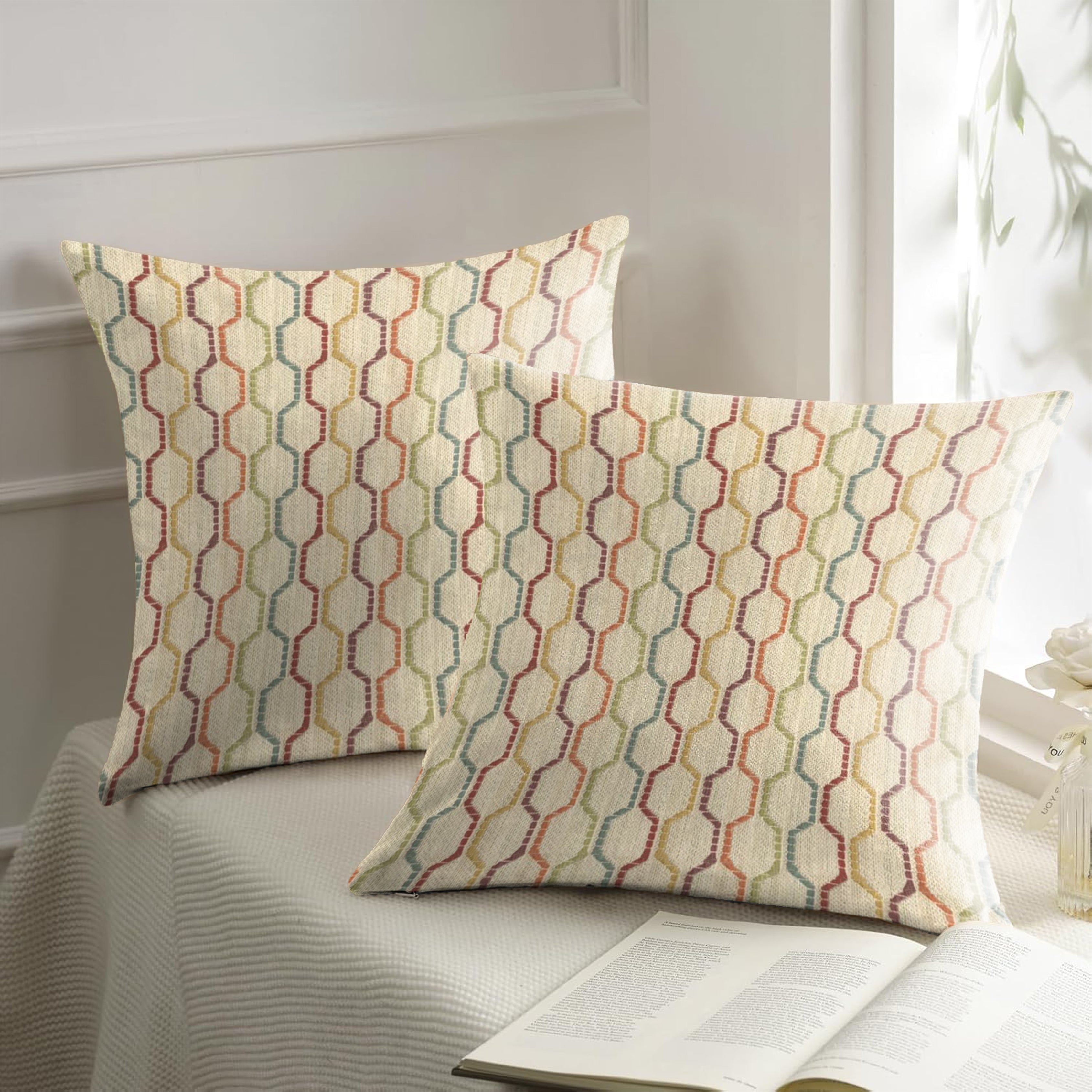 EVEREST BEIGE CUSHION COVER (Pack of 2)