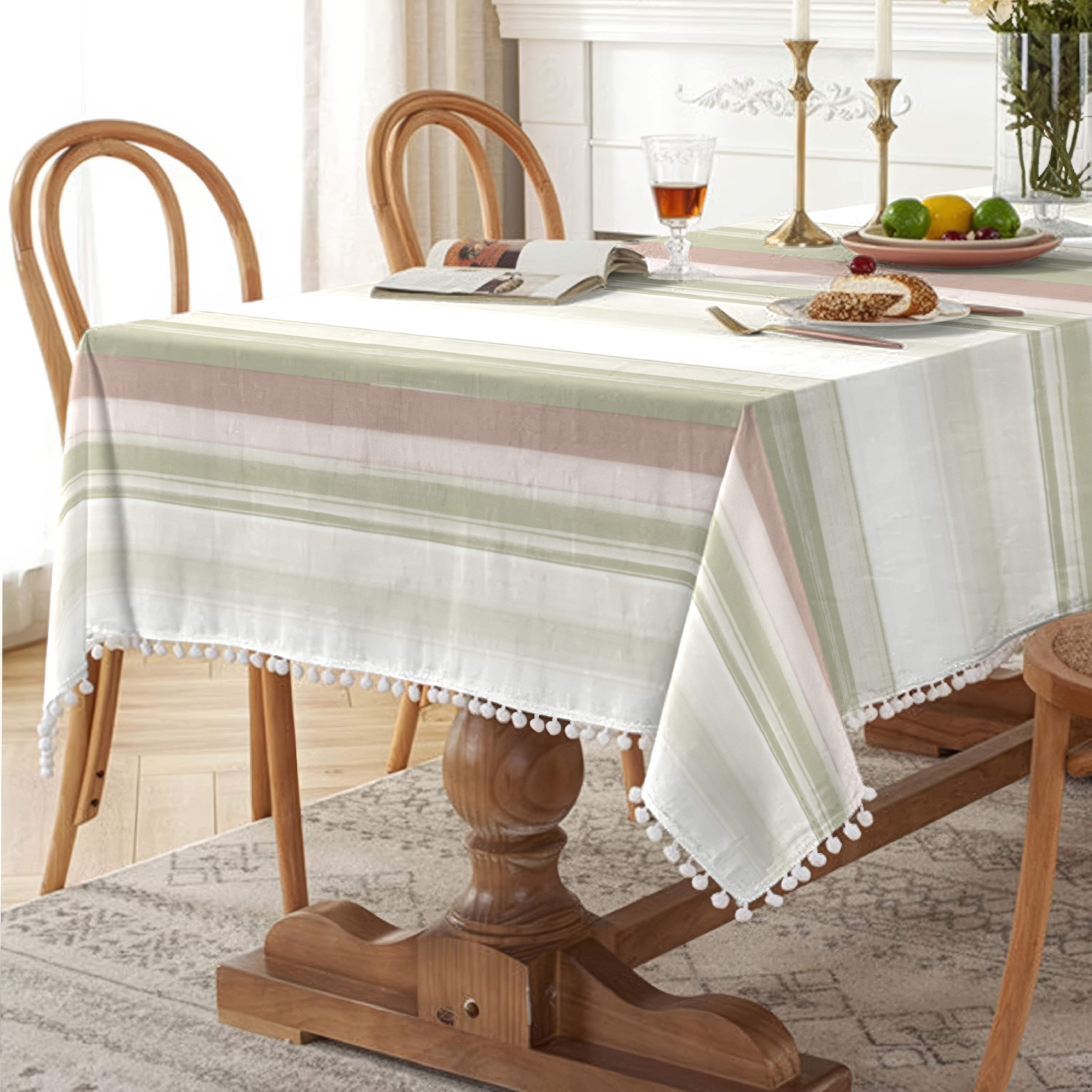 ANCONA LIGHT GREEN TABLE CLOTH