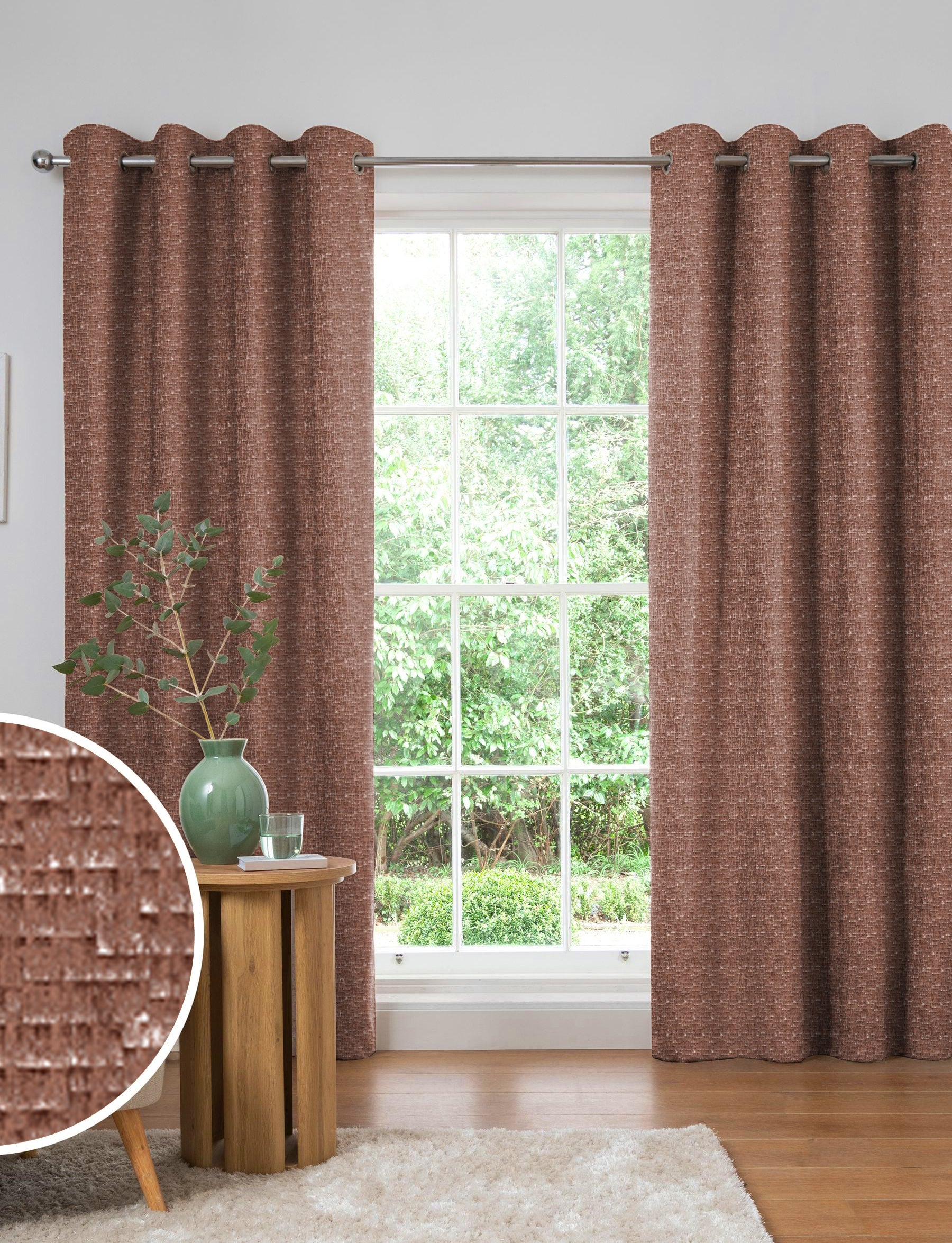 MALAGA RUST BLACKOUT CURTAINS