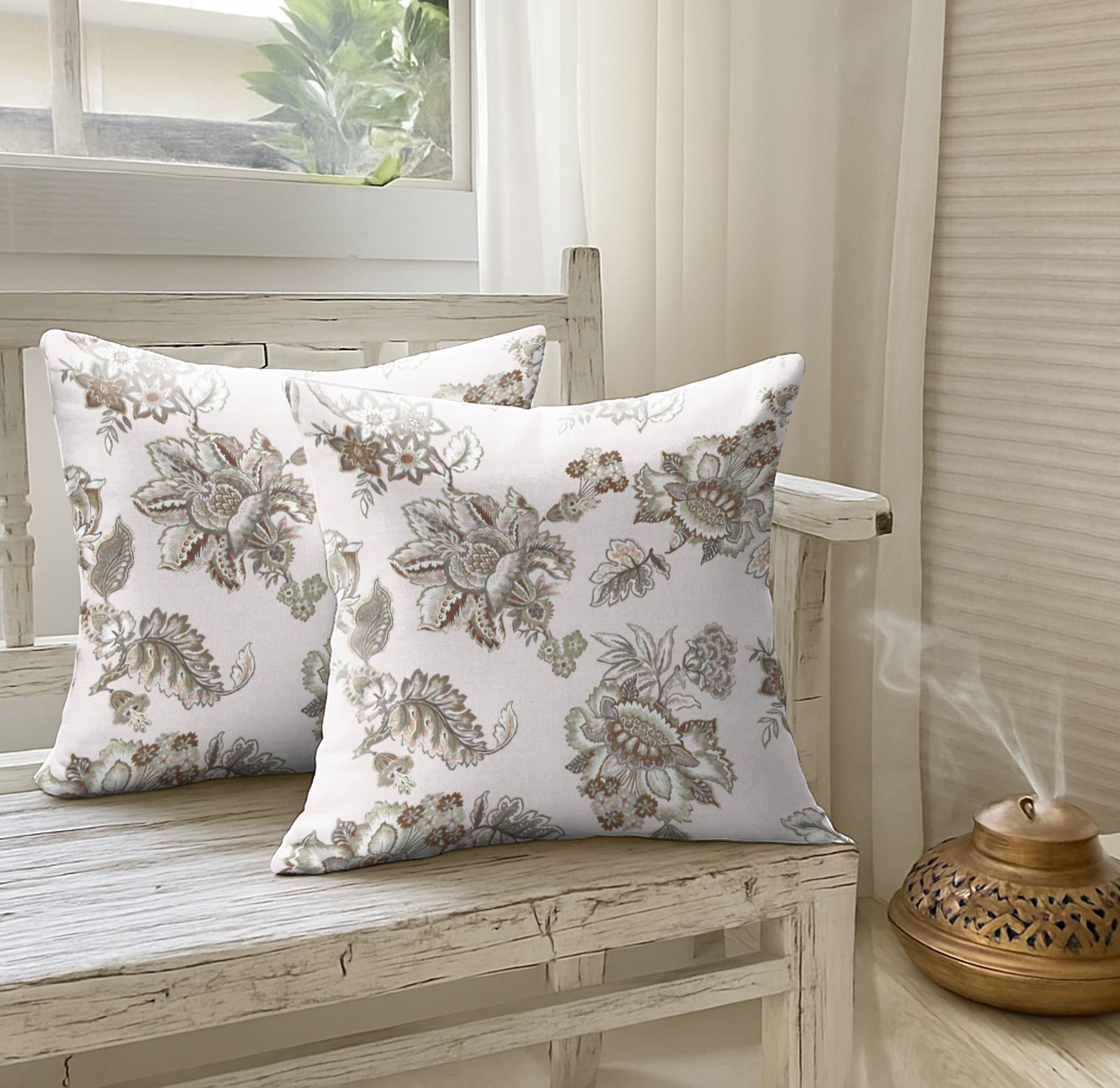 ANZIO GREY DIGITAL PRINTED CUSHION COVER (Pack of 2)