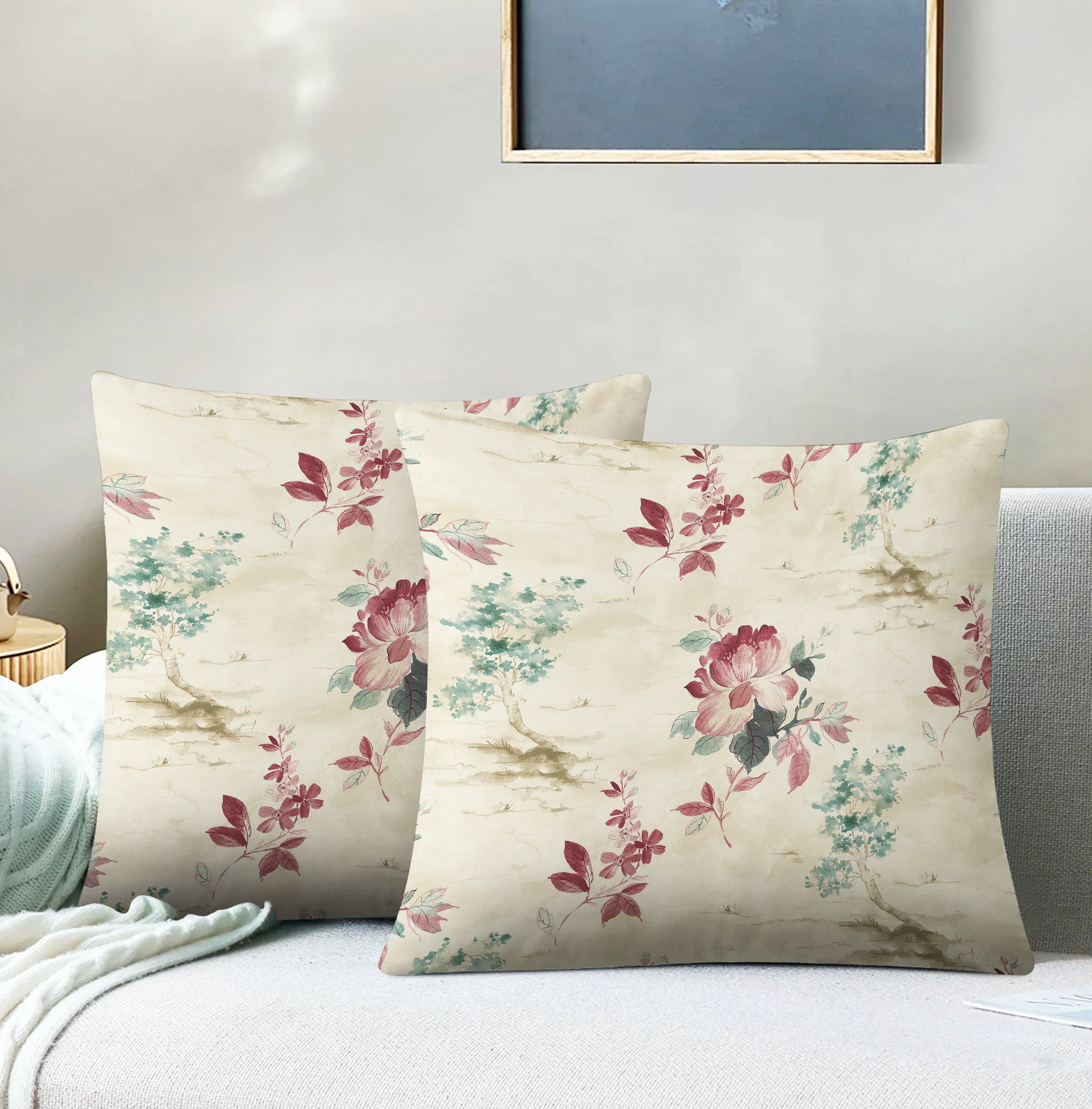 HAZEL PINK CUSHION COVER (Pack of 2)