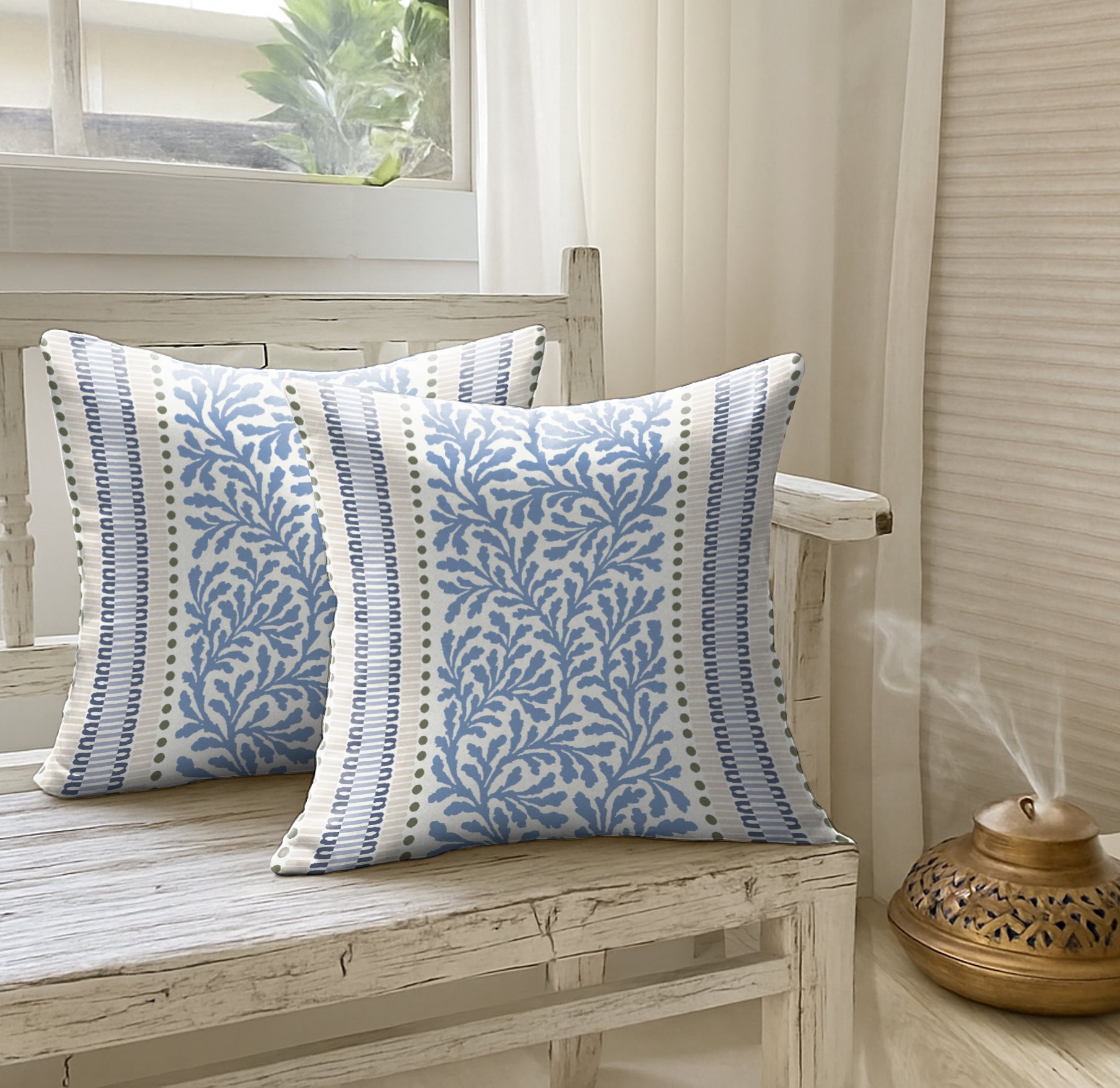 TORONTO BLUE DIGITAL PRINTED CUSHION COVER (Pack of 2)