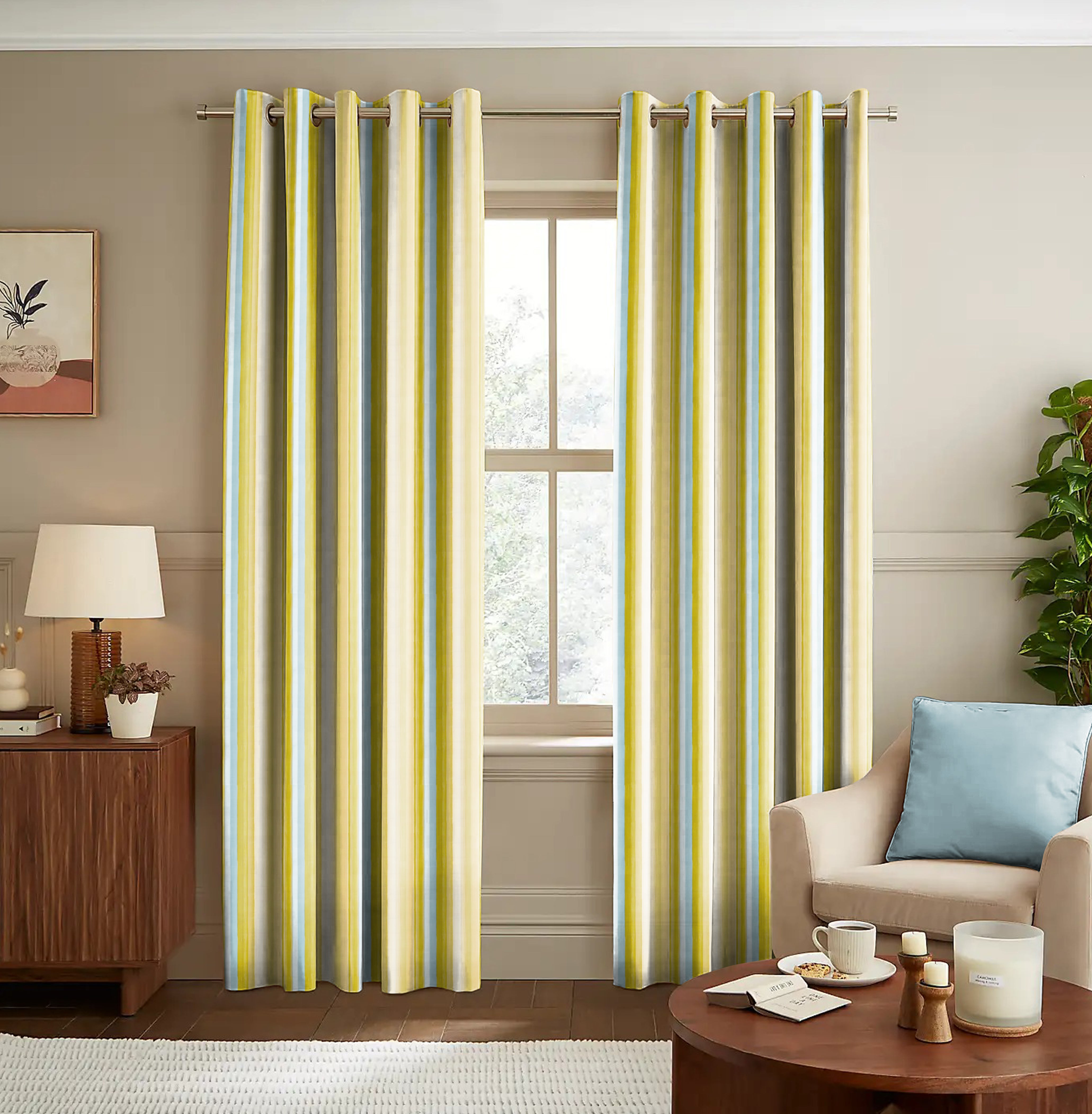 ALVIN LEMON PRINTED BLACKOUT CURTAIN