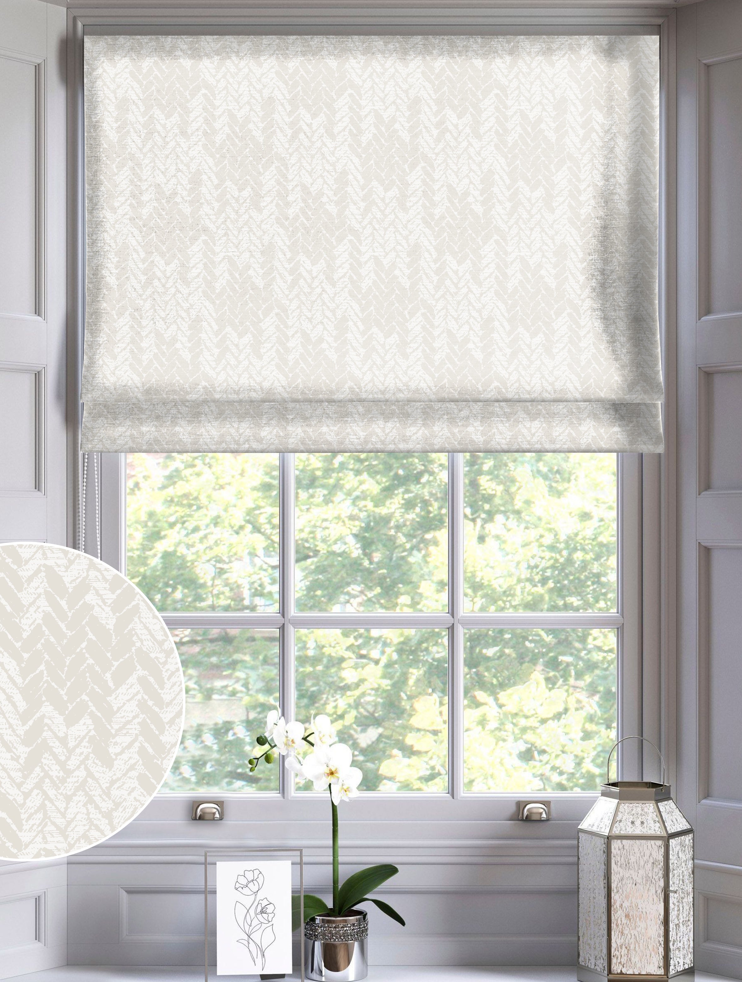 EDINA BEIGE READY MADE ROMAN BLIND