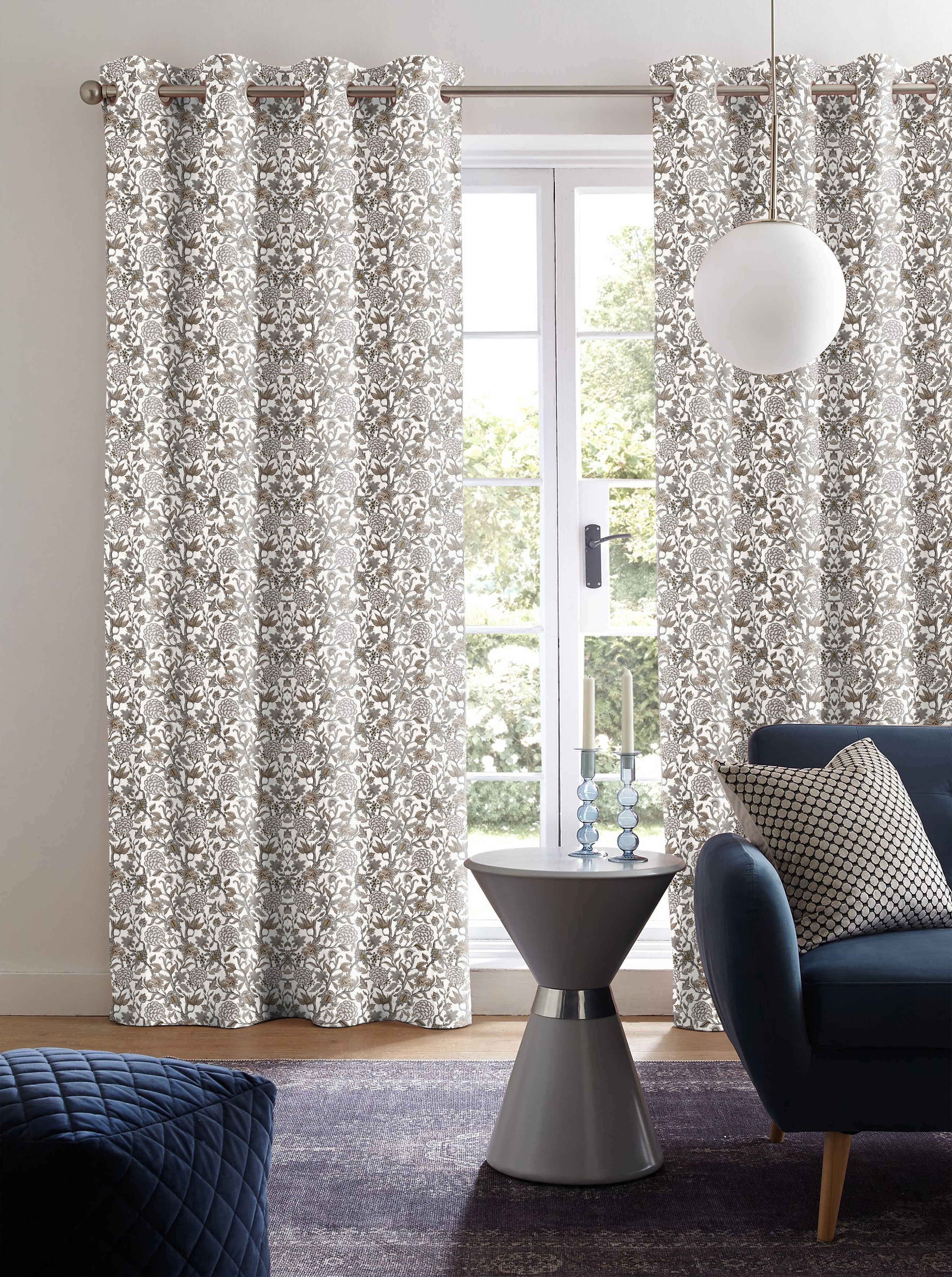 WYNTER MAPLE ROOM DARKENING PRINTED CURTAIN