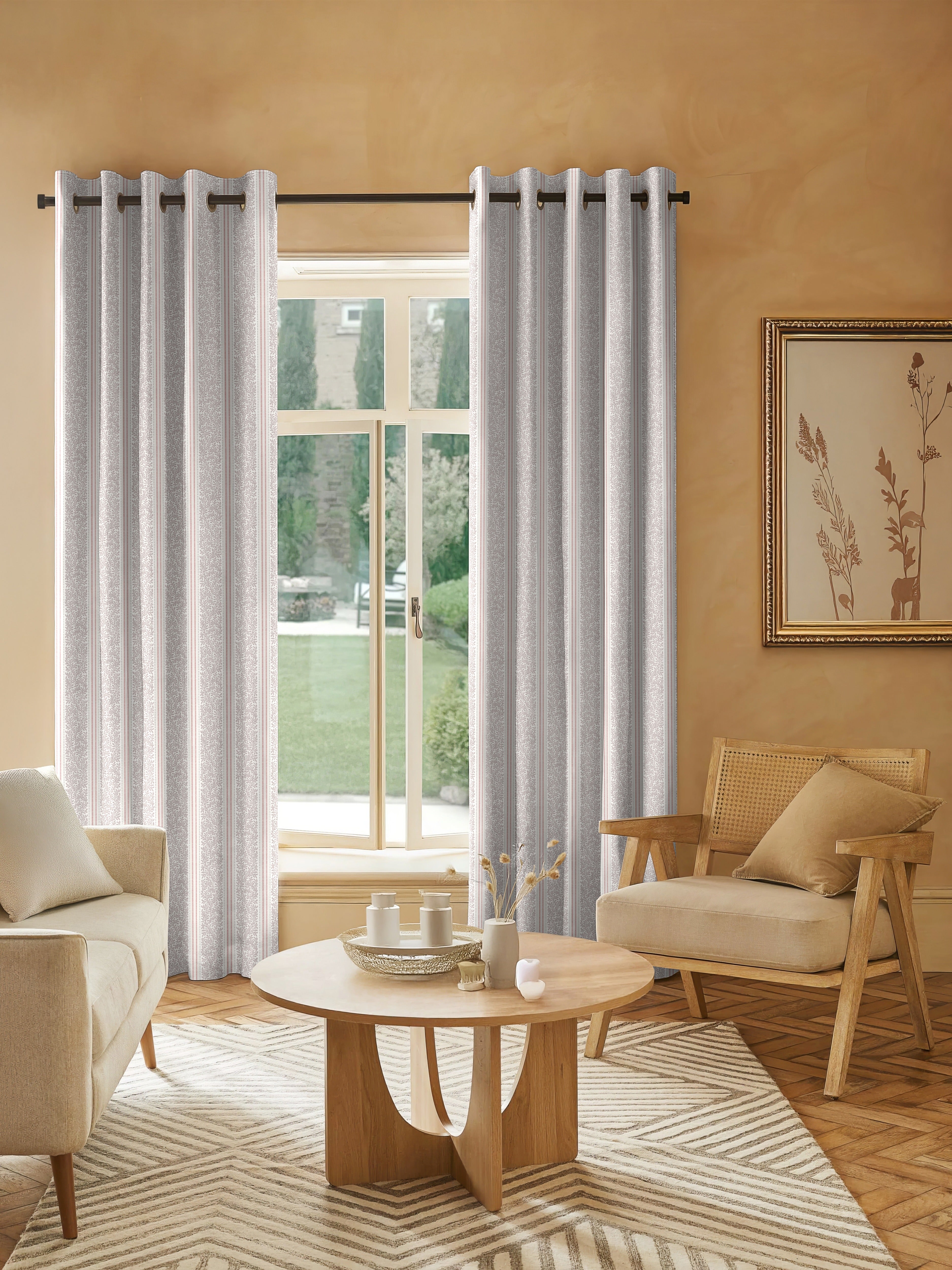 TORONTO PINK PRINTED BLACKOUT CURTAIN
