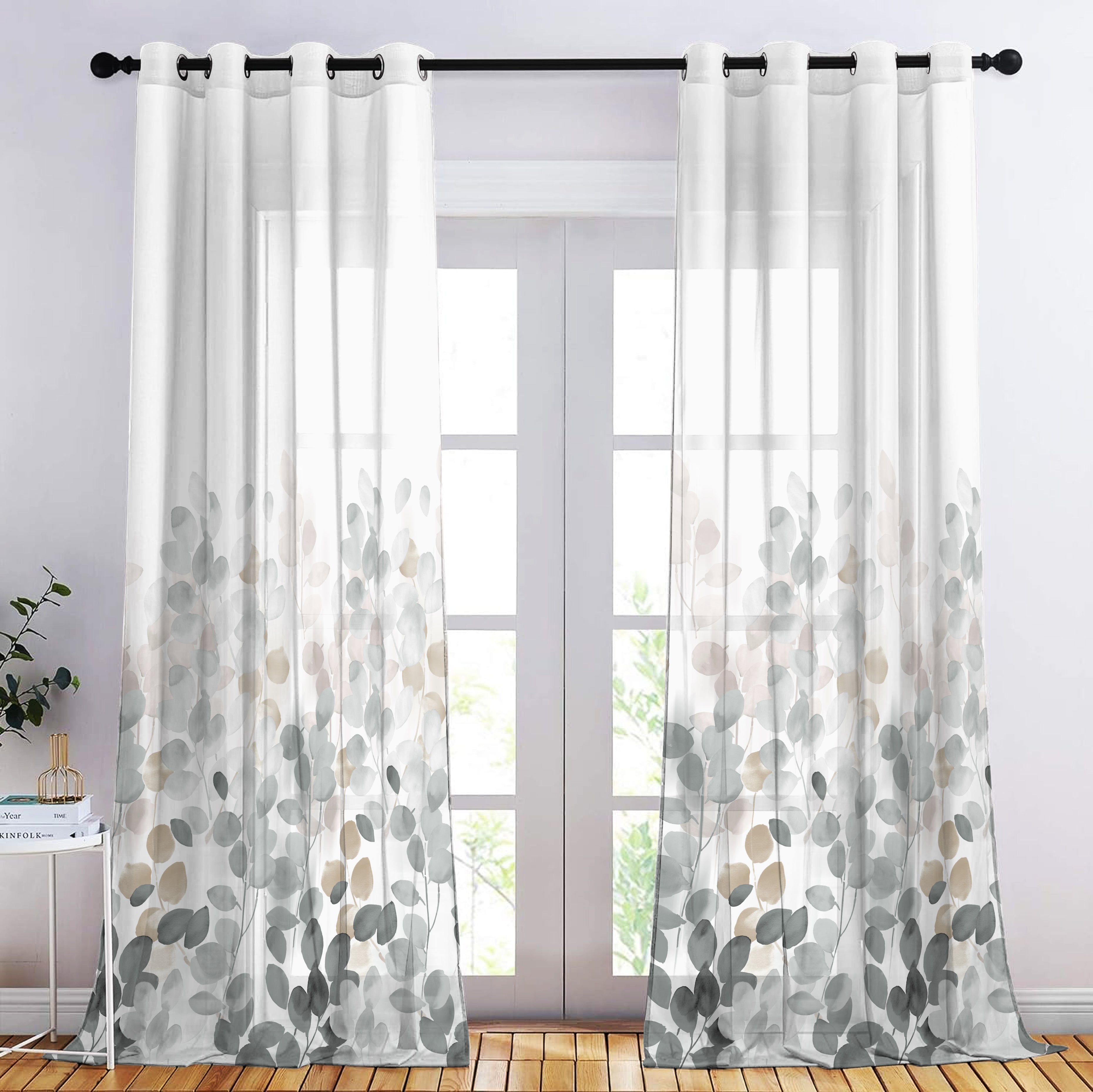 LINFORD GREY LINEN SHEER CURTAIN
