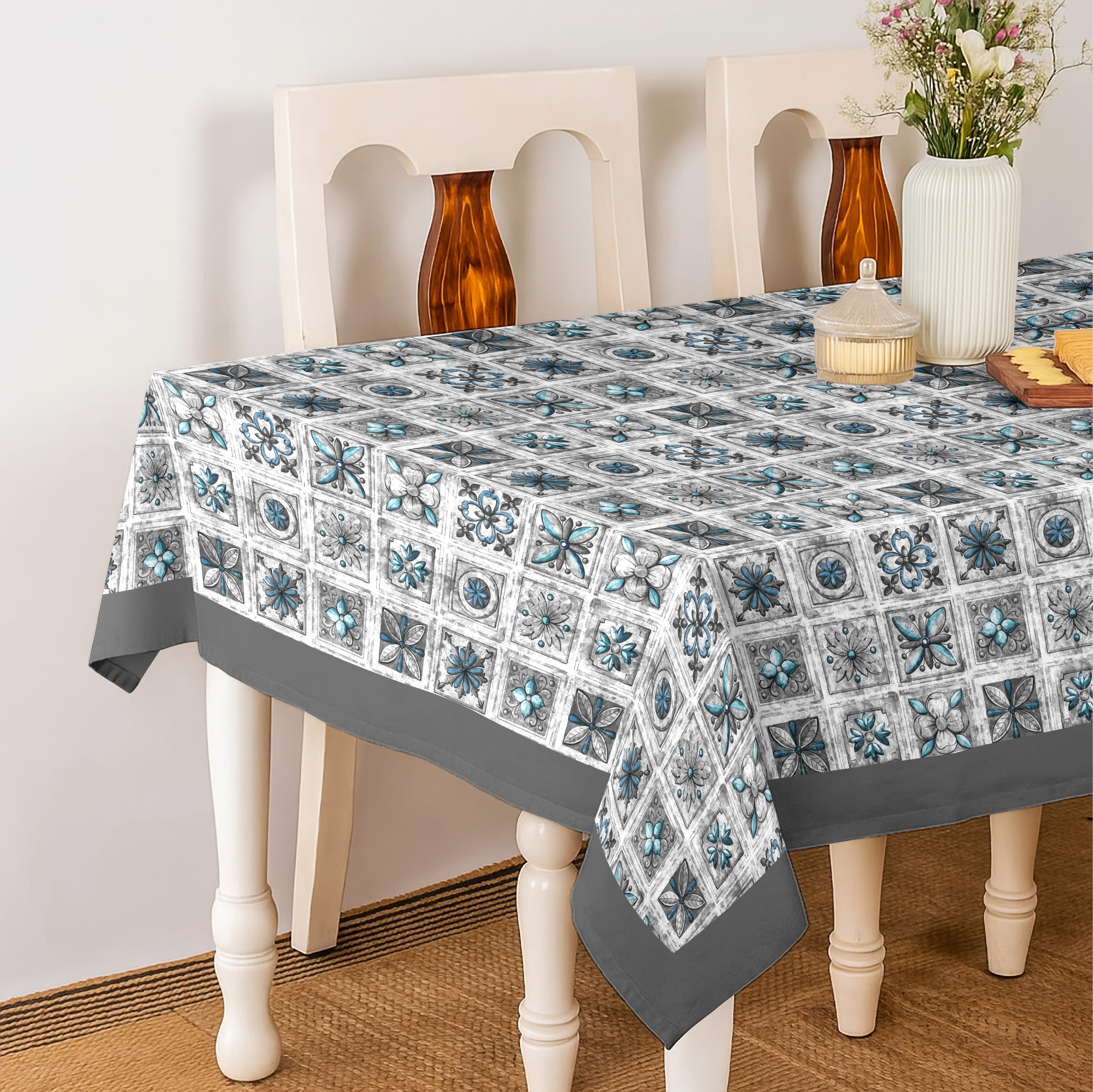 NOVANNA GREY TABLE CLOTH