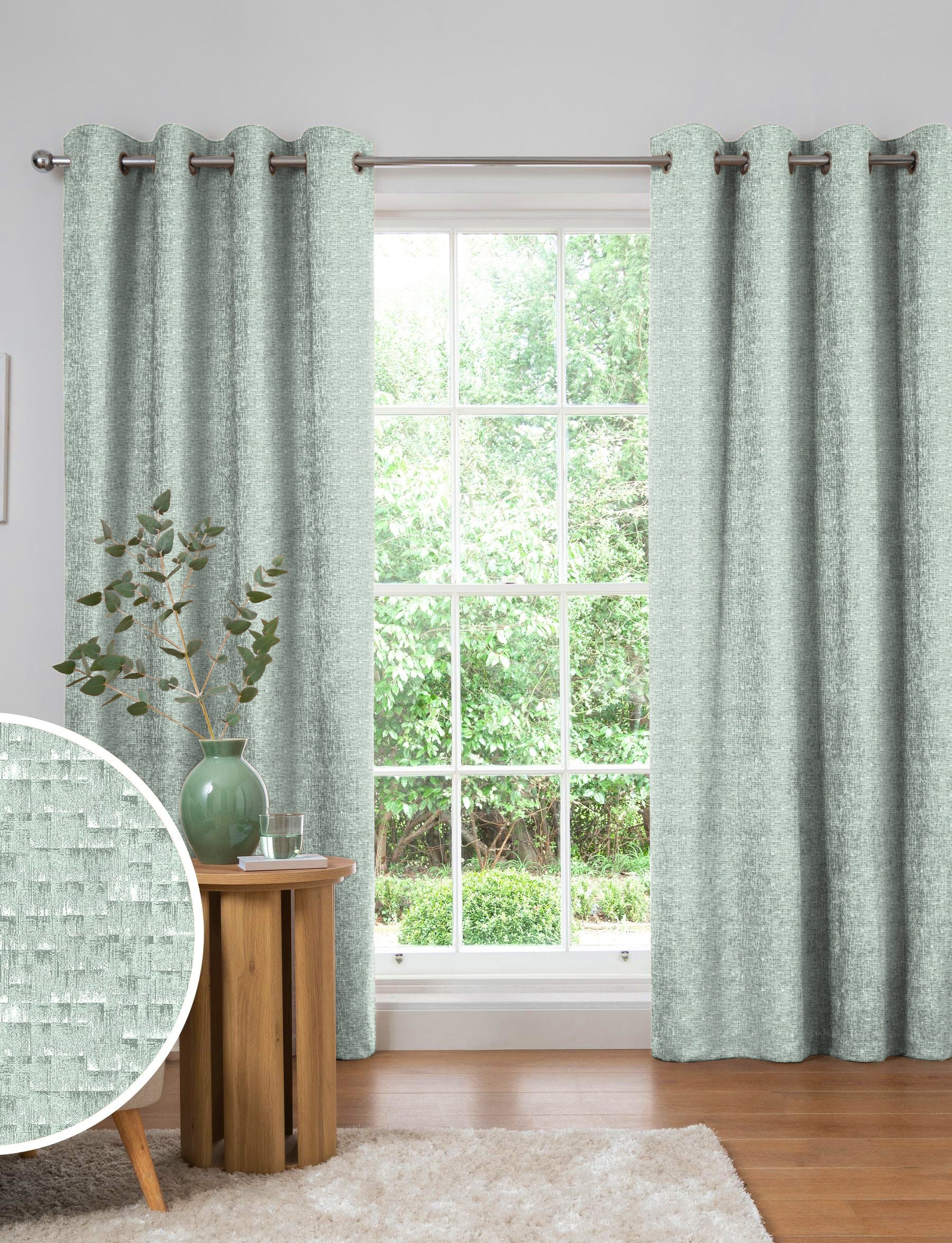 MALAGA GREEN BLACKOUT CURTAINS