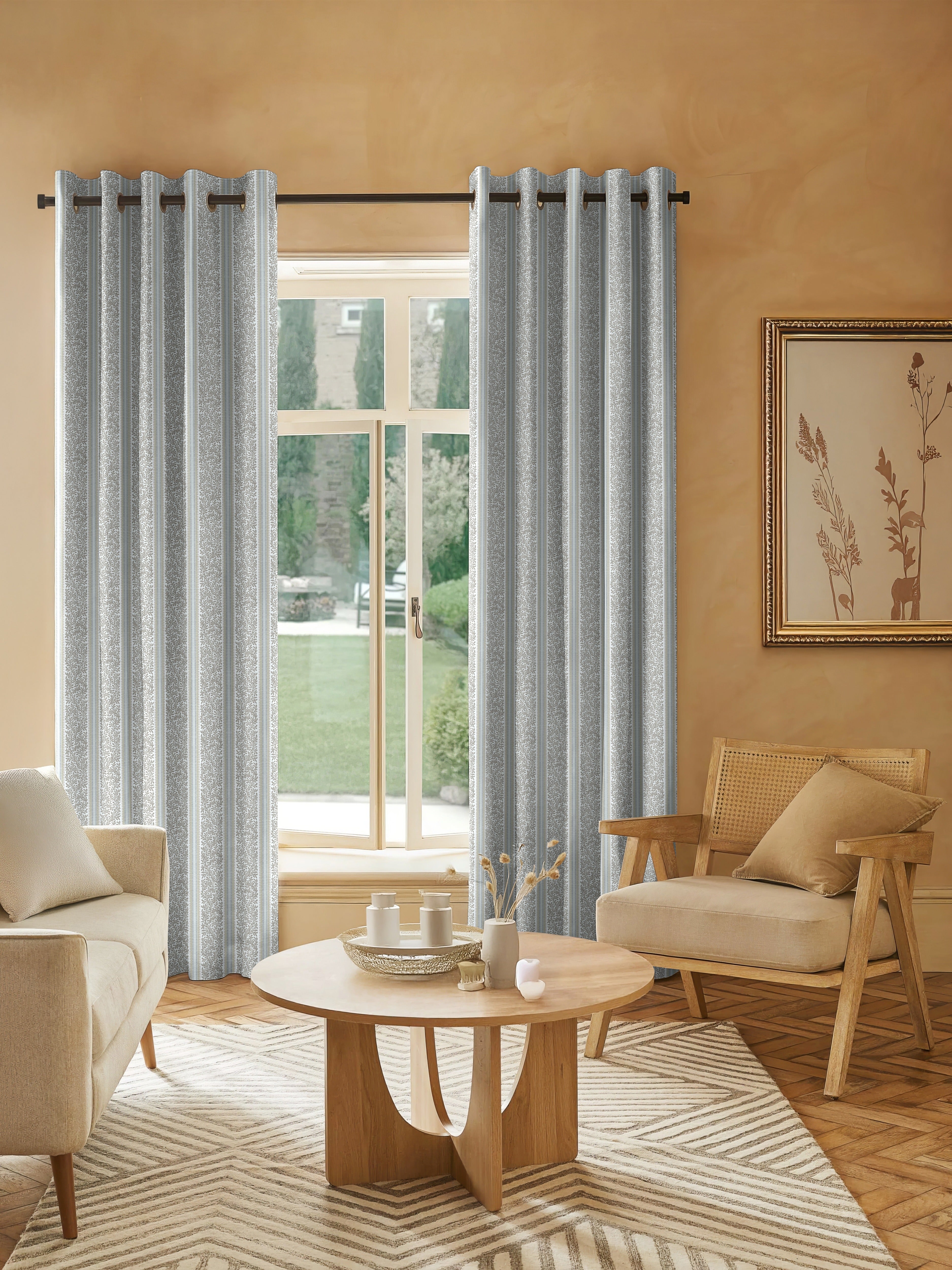 TORONTO COFFEE PRINTED BLACKOUT CURTAIN
