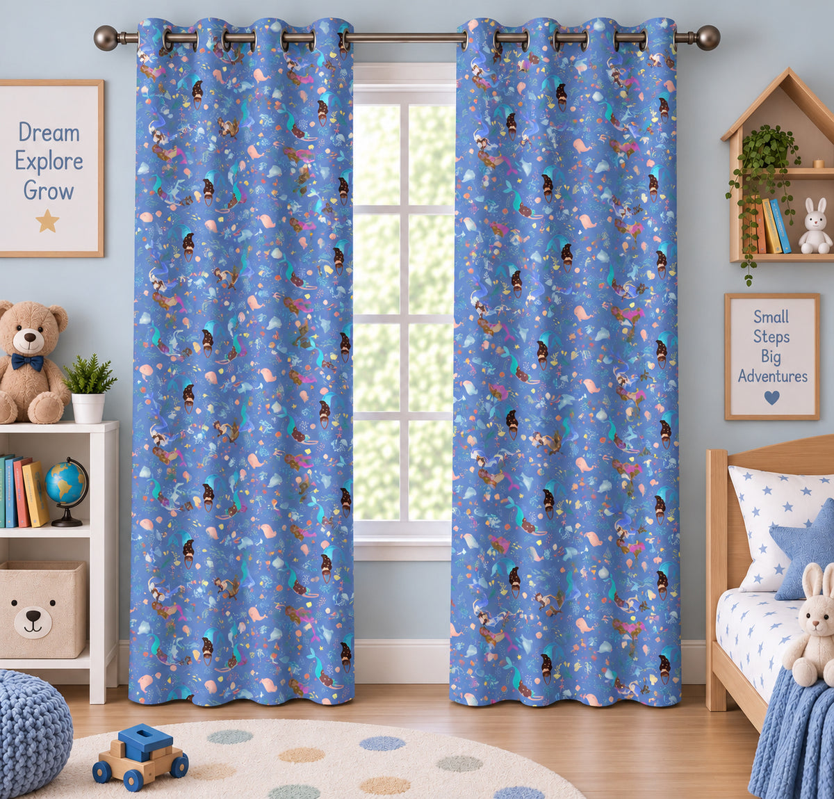 Marine Adventure Printed Curtain