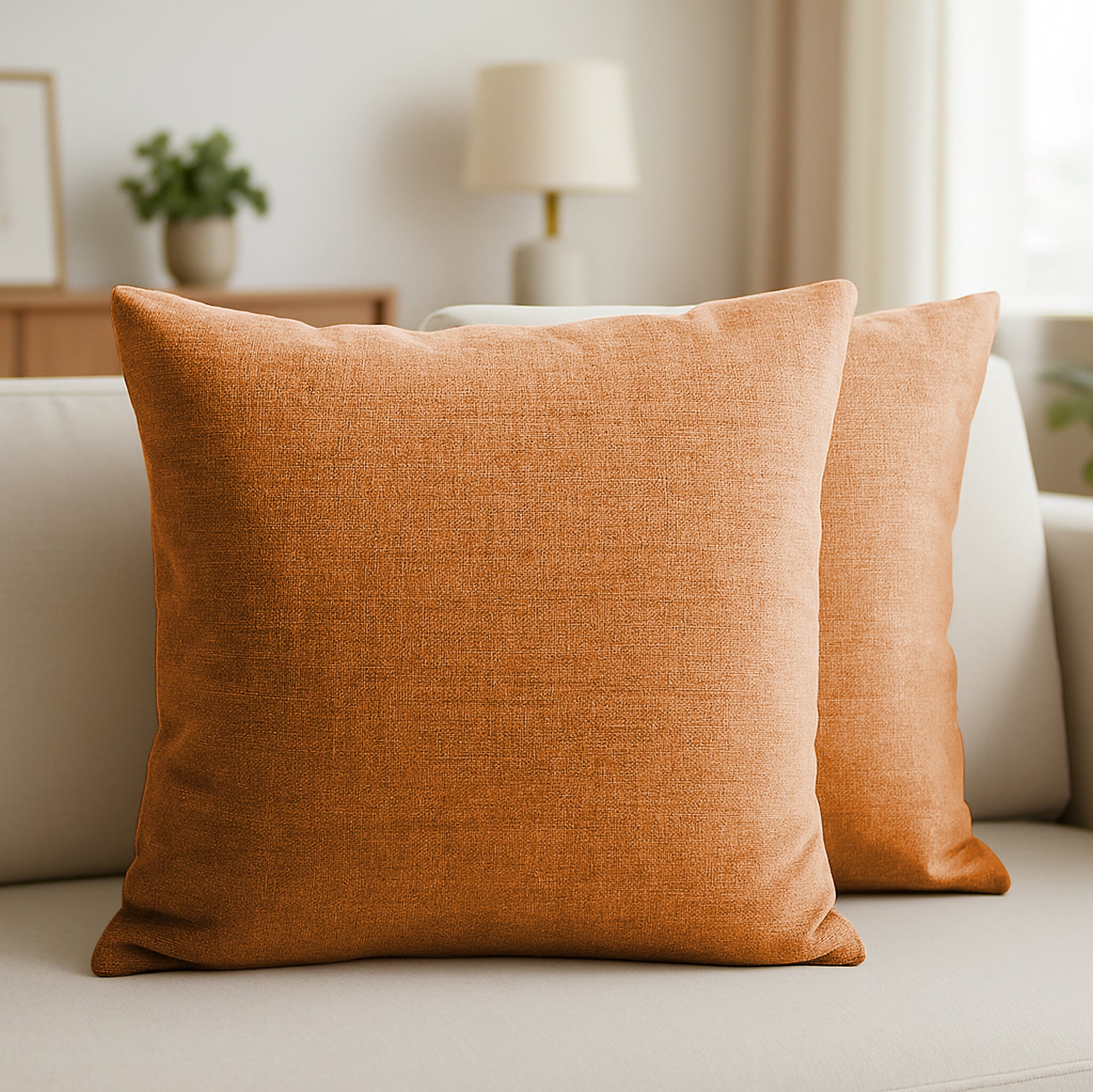 Burnt Orange Pillow Covers Burnt Red Pillows PUMA RUST CUSHION