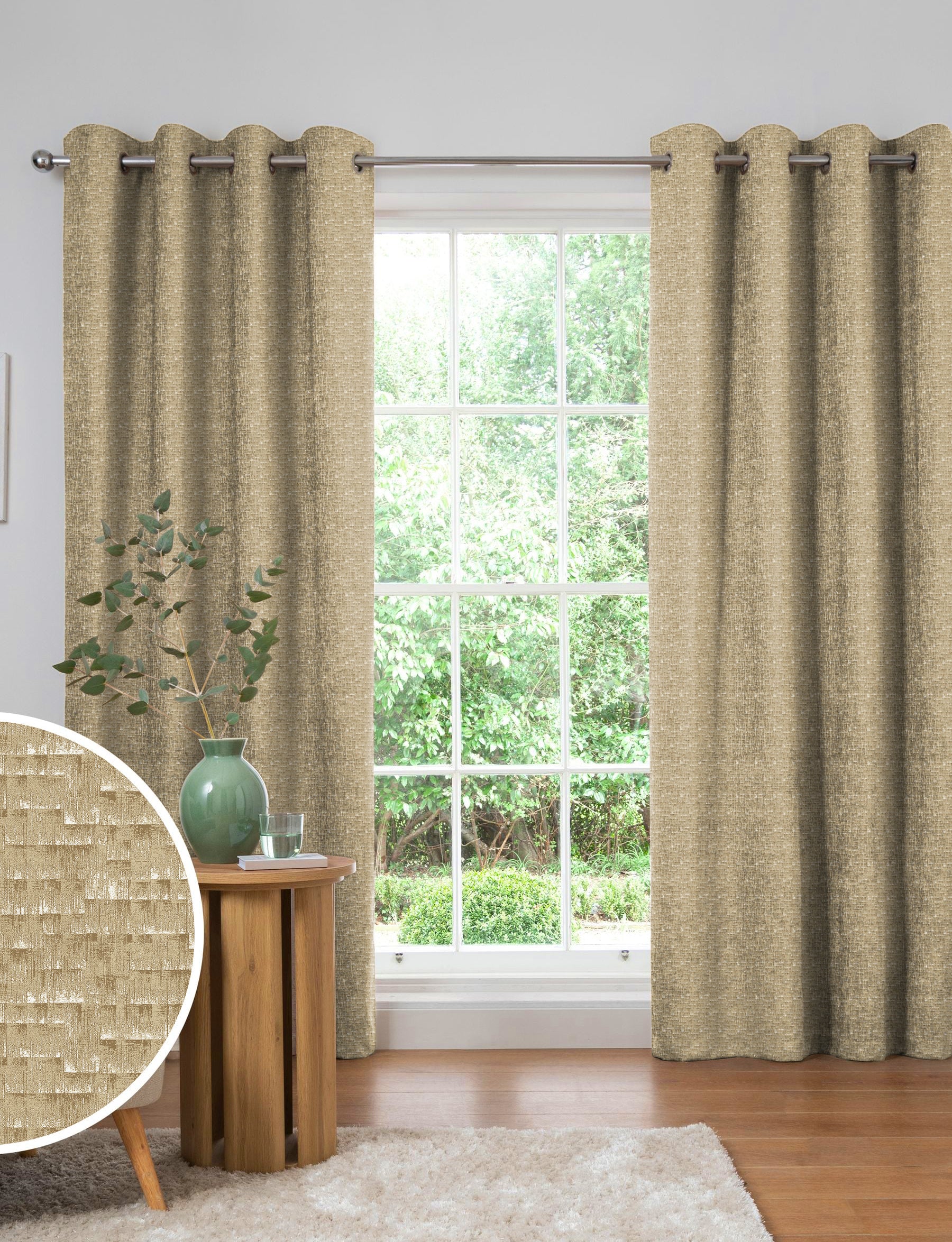 MALAGA MUSTARD BLACKOUT CURTAINS