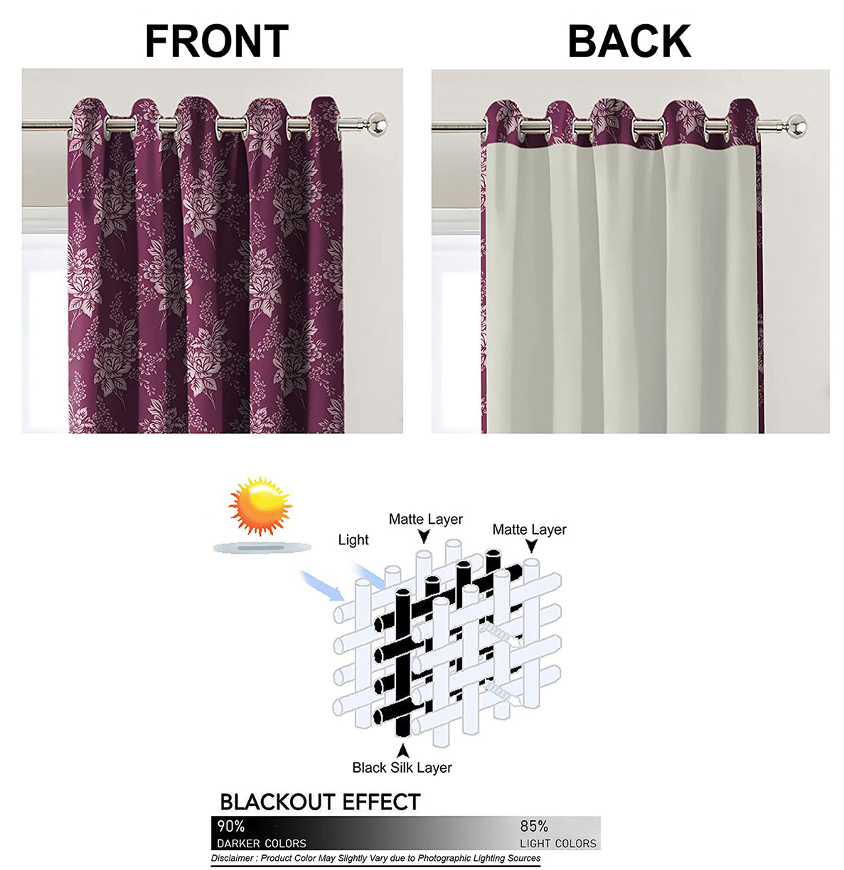 Fenyr Pink BLACKOUT CURTAINS
