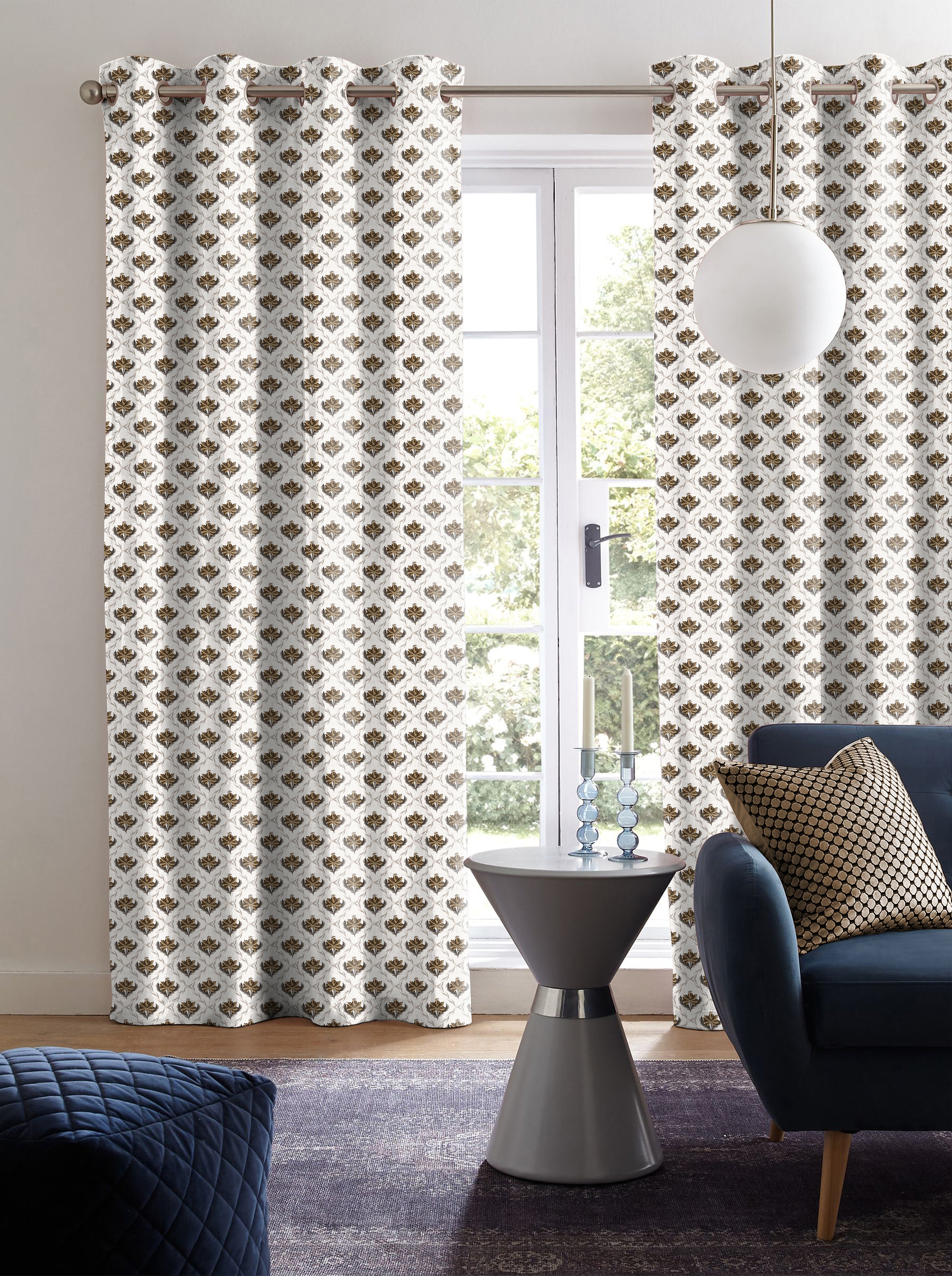 CHURCHGATE COFFEE ROOM DARKENING PRINTED CURTAIN