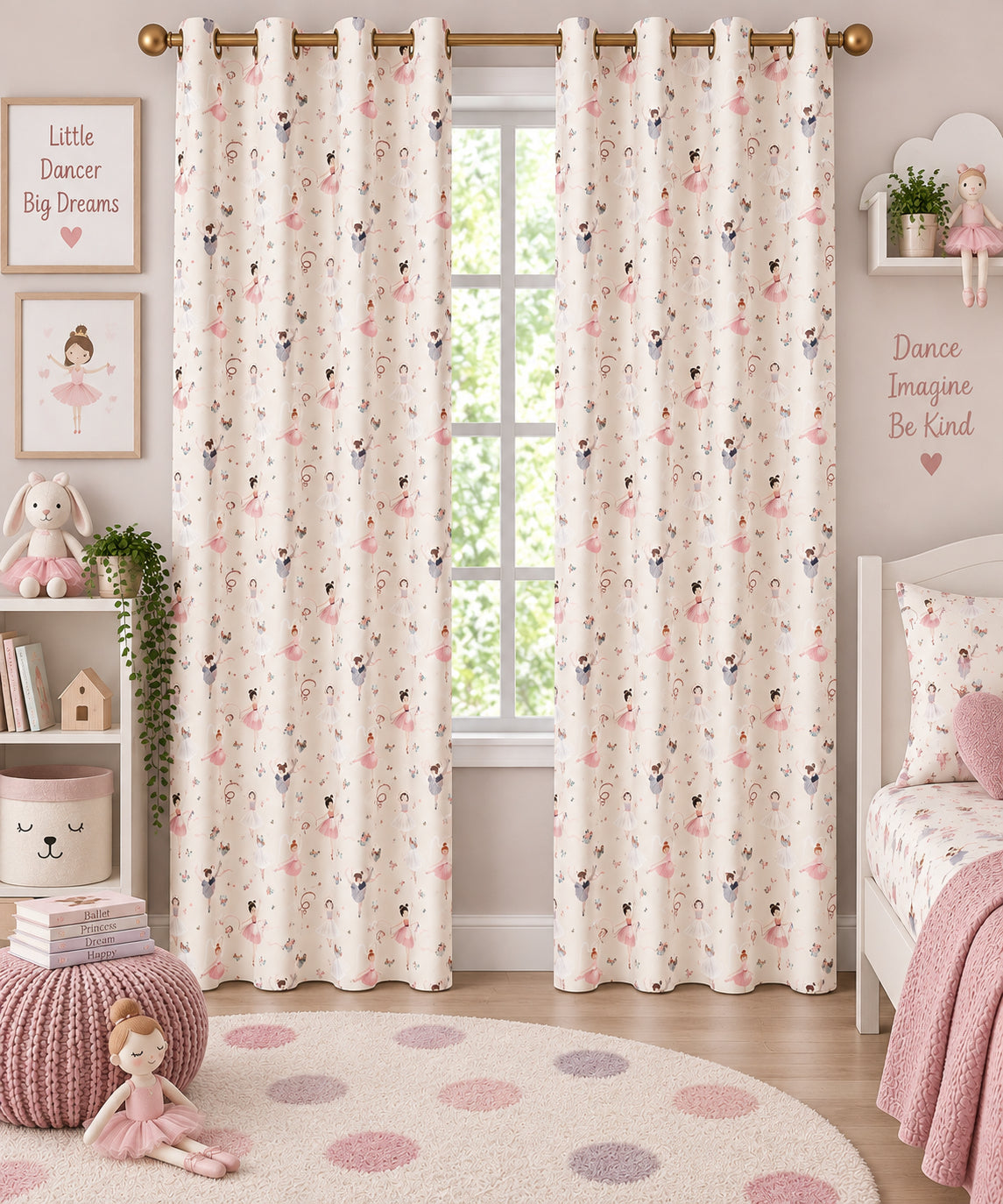Baby Doll Printed Curtain