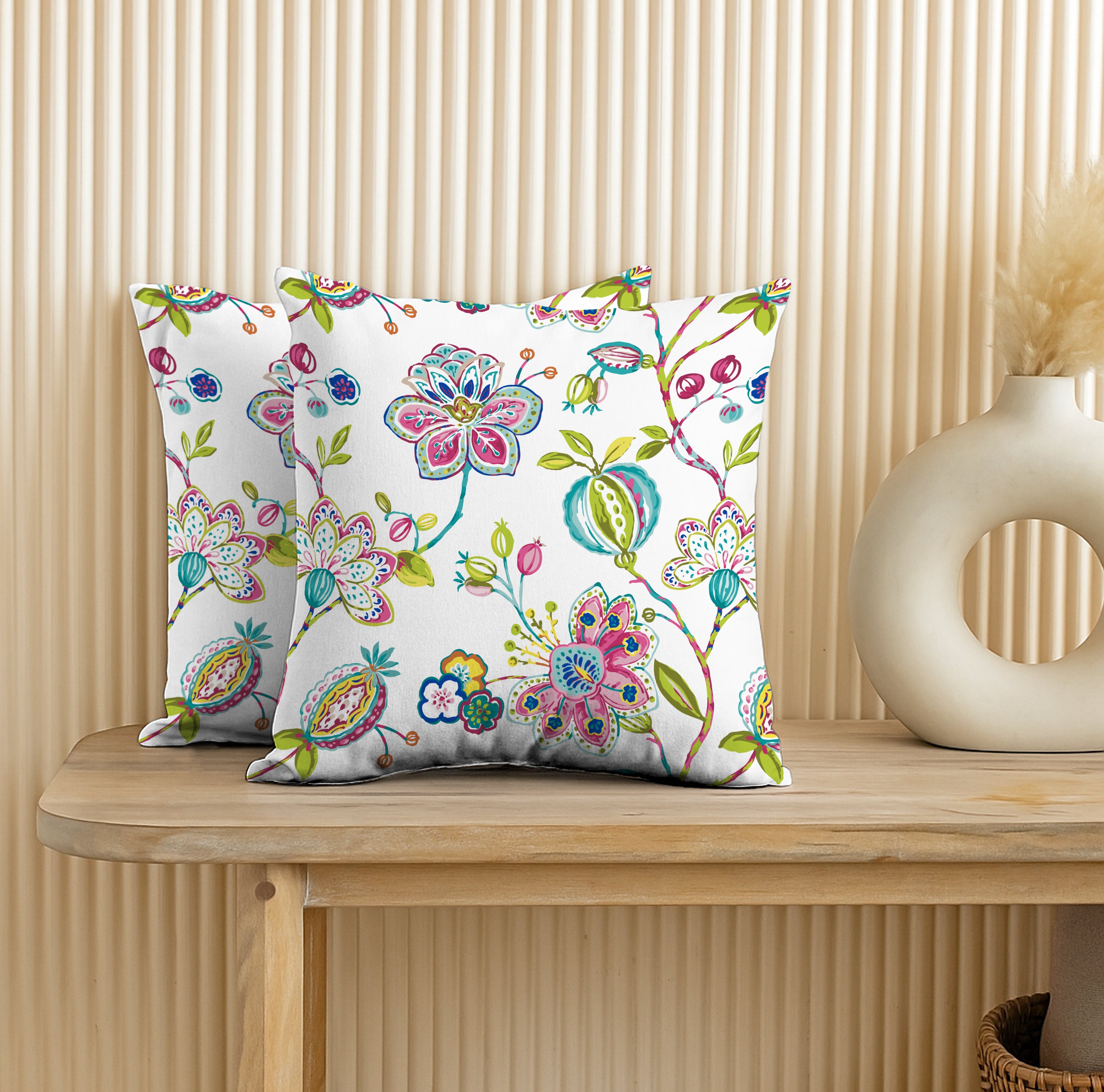 TESSERE PINK CUSHION COVER (Pack of 2)
