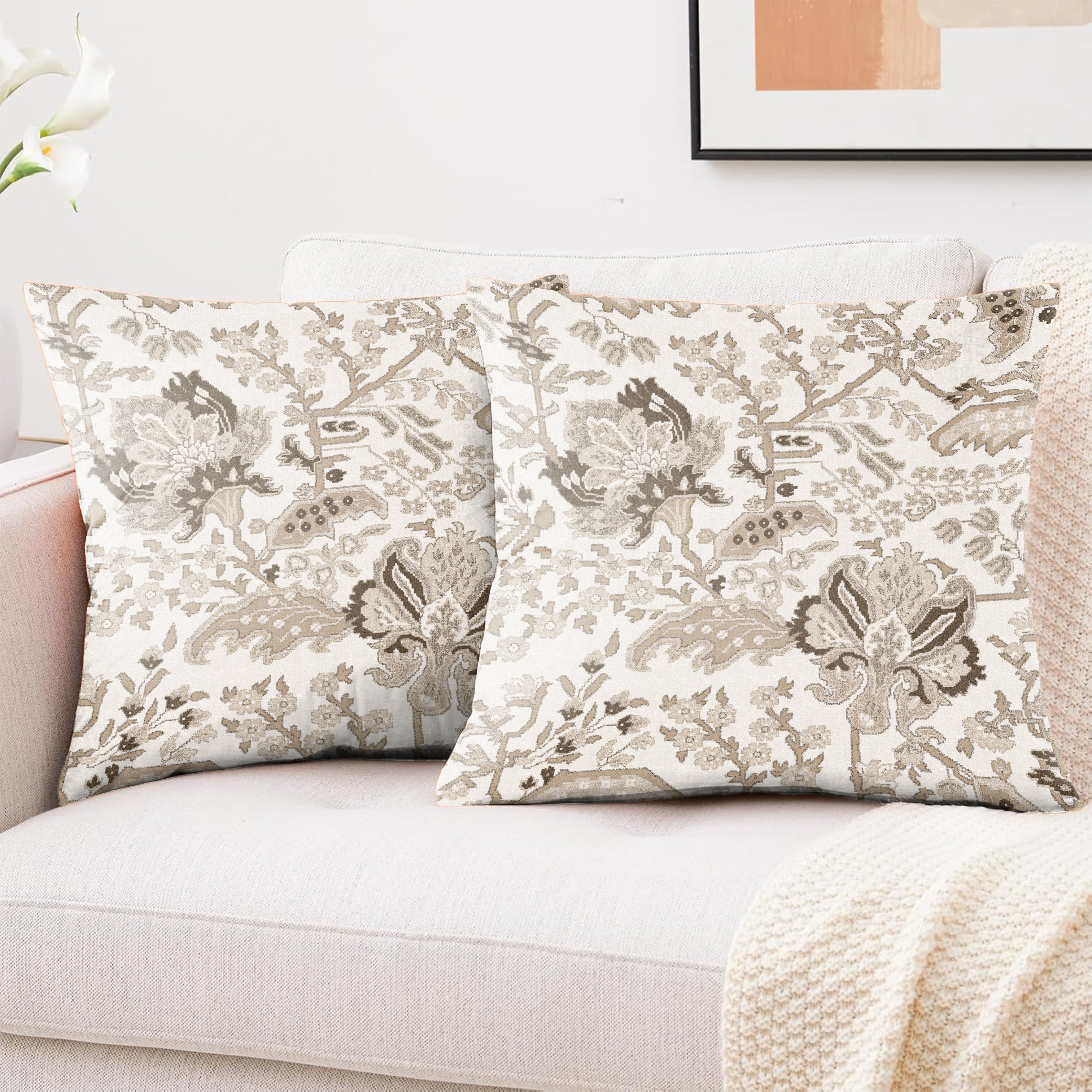MAGMA COFFEE CUSHION COVER (Pack of 2)