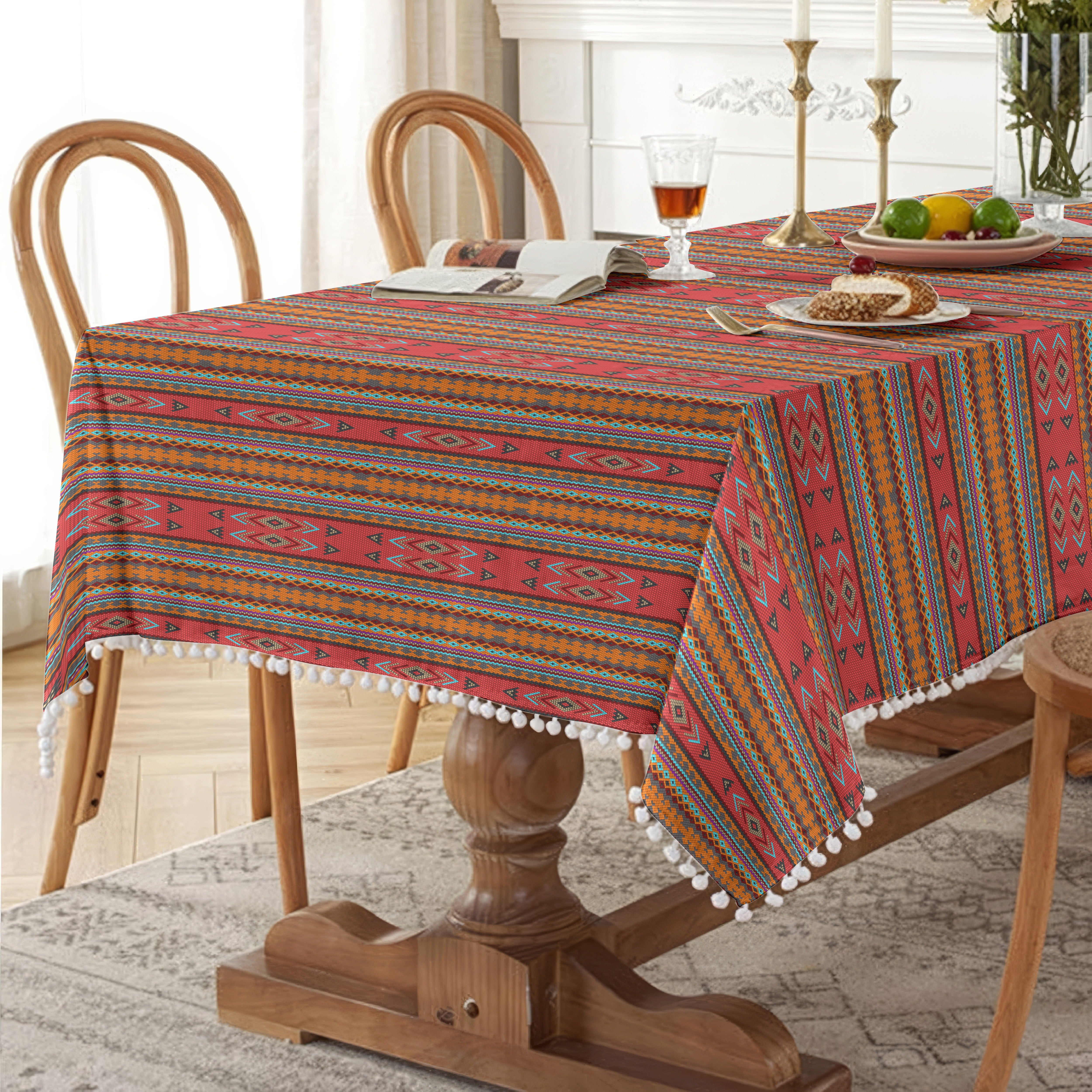 CARA RED TABLE CLOTH
