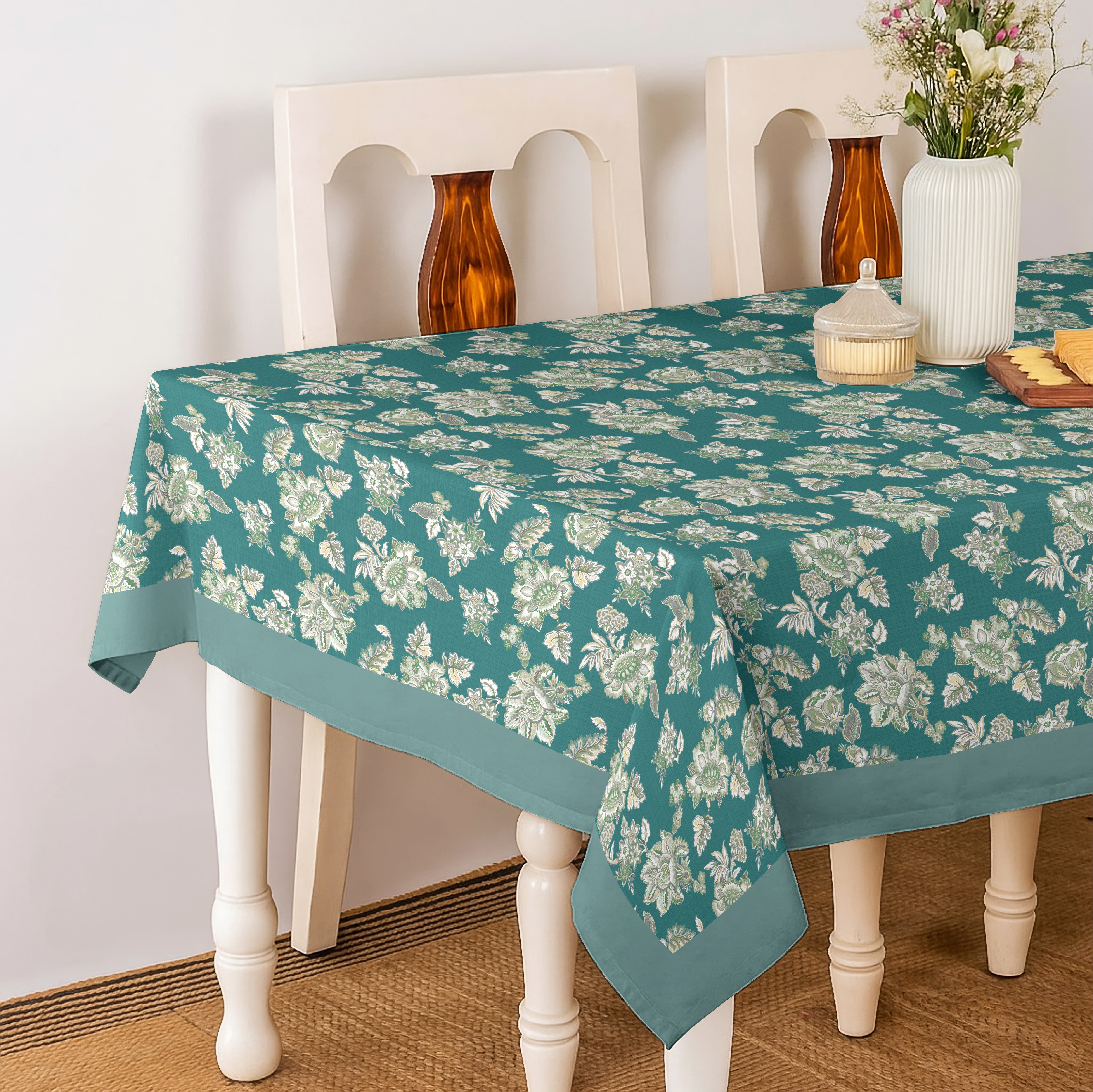 ANZIO TEAL TABLE CLOTH