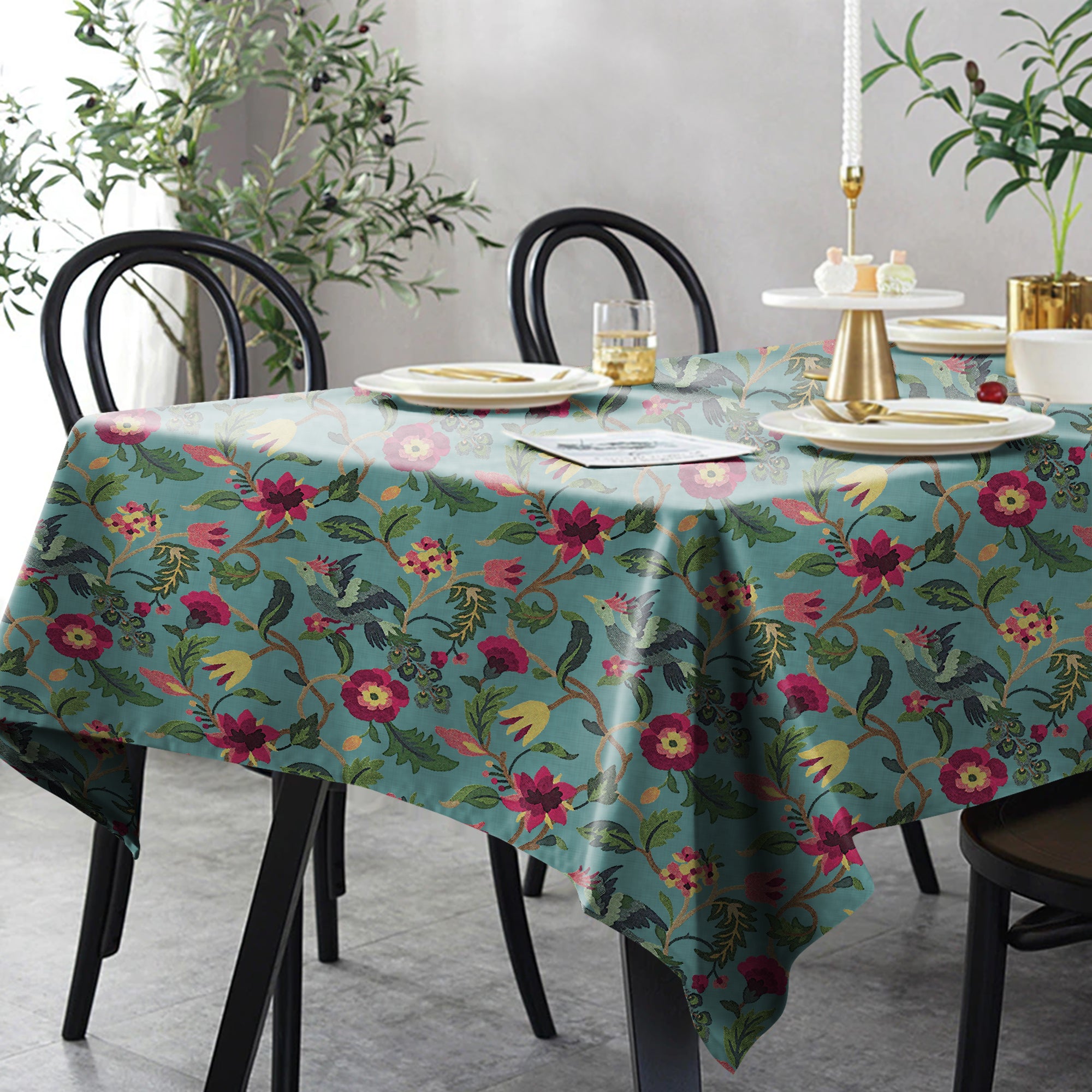 Cabal Aqua 6 Seater Table Cloth