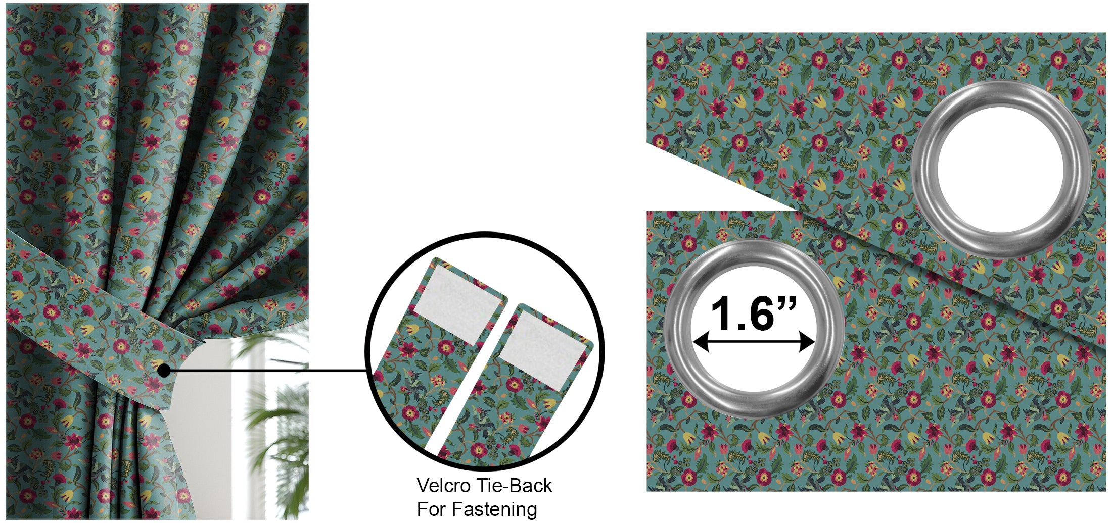 CABAL AQUA BLACKOUT CURTAIN