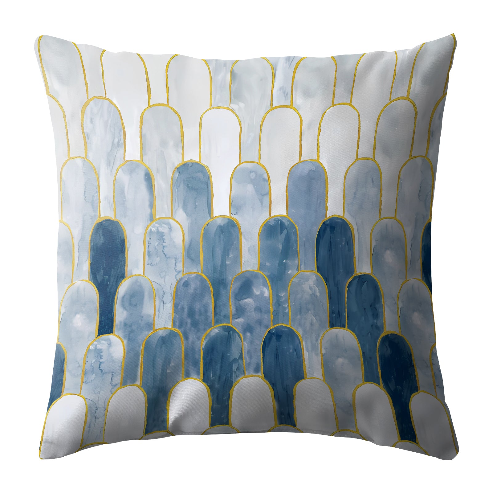 NICOBAR BLUE DIGITAL PRINTED CUSHION COVER