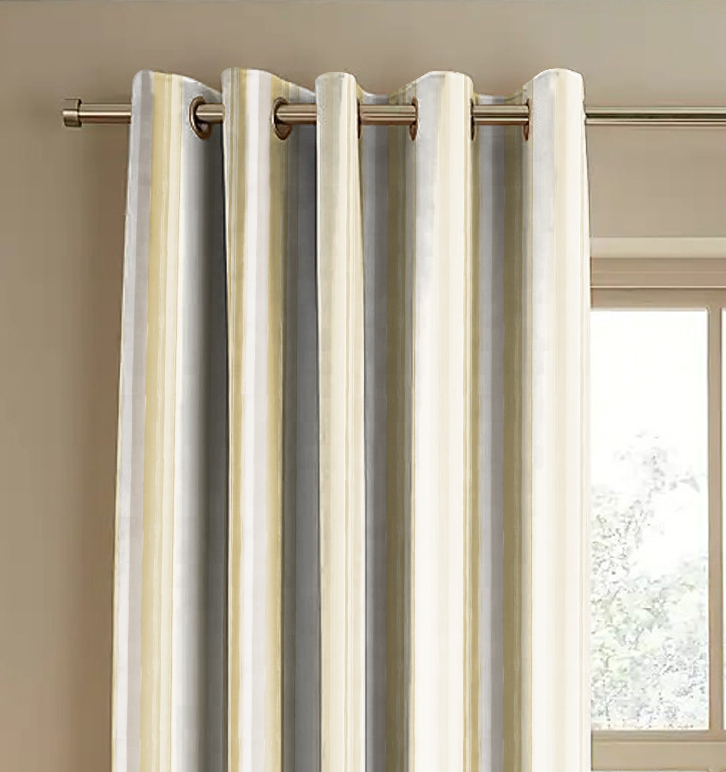 ALVIN LAVENDER PRINTED BLACKOUT CURTAIN