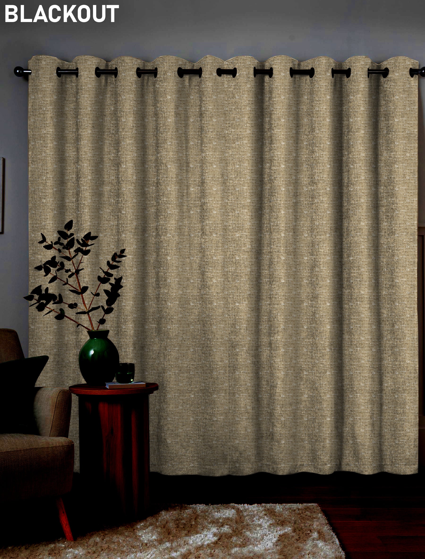 MALAGA MUSTARD BLACKOUT CURTAINS