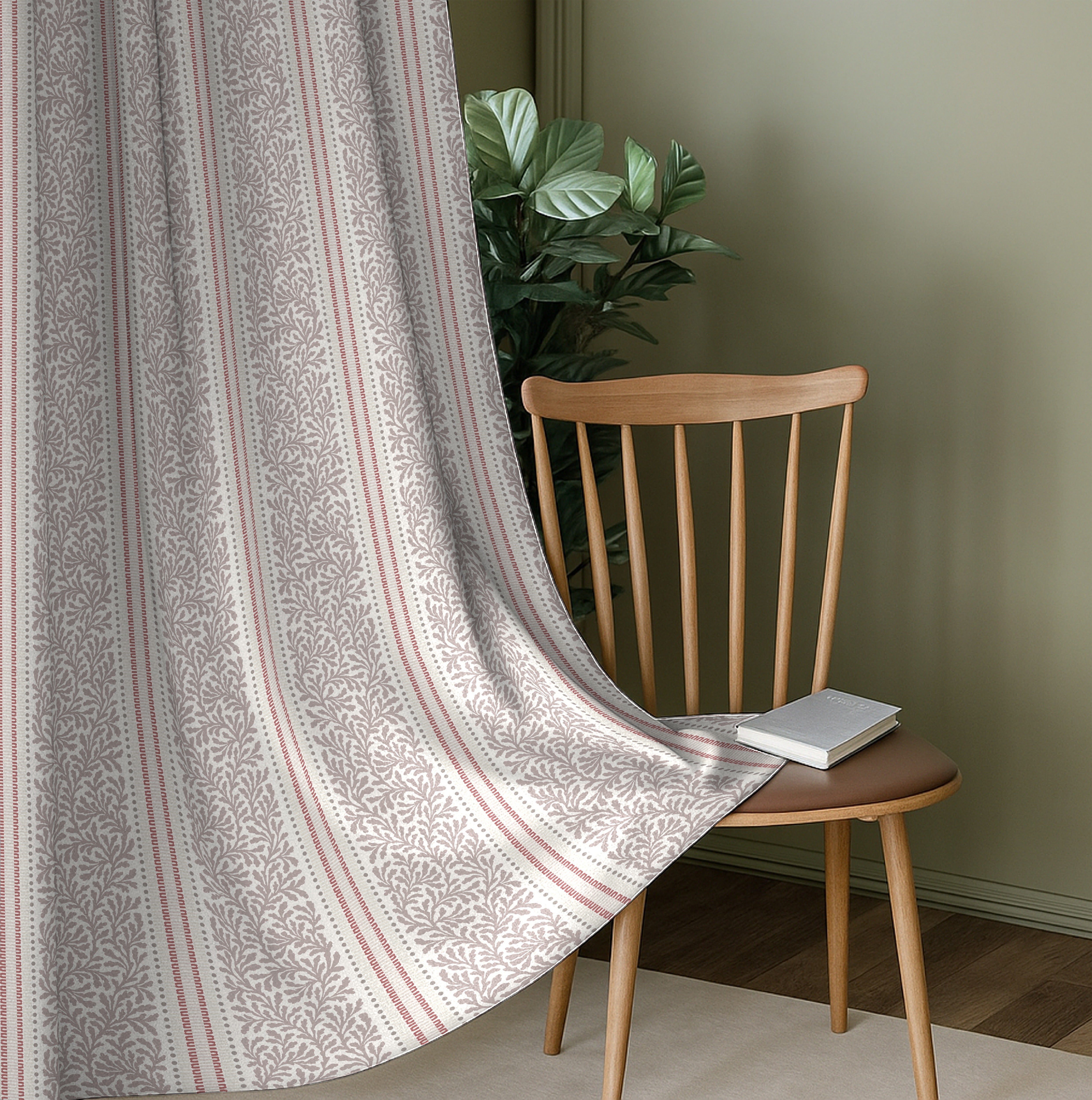 TORONTO PINK PRINTED BLACKOUT CURTAIN
