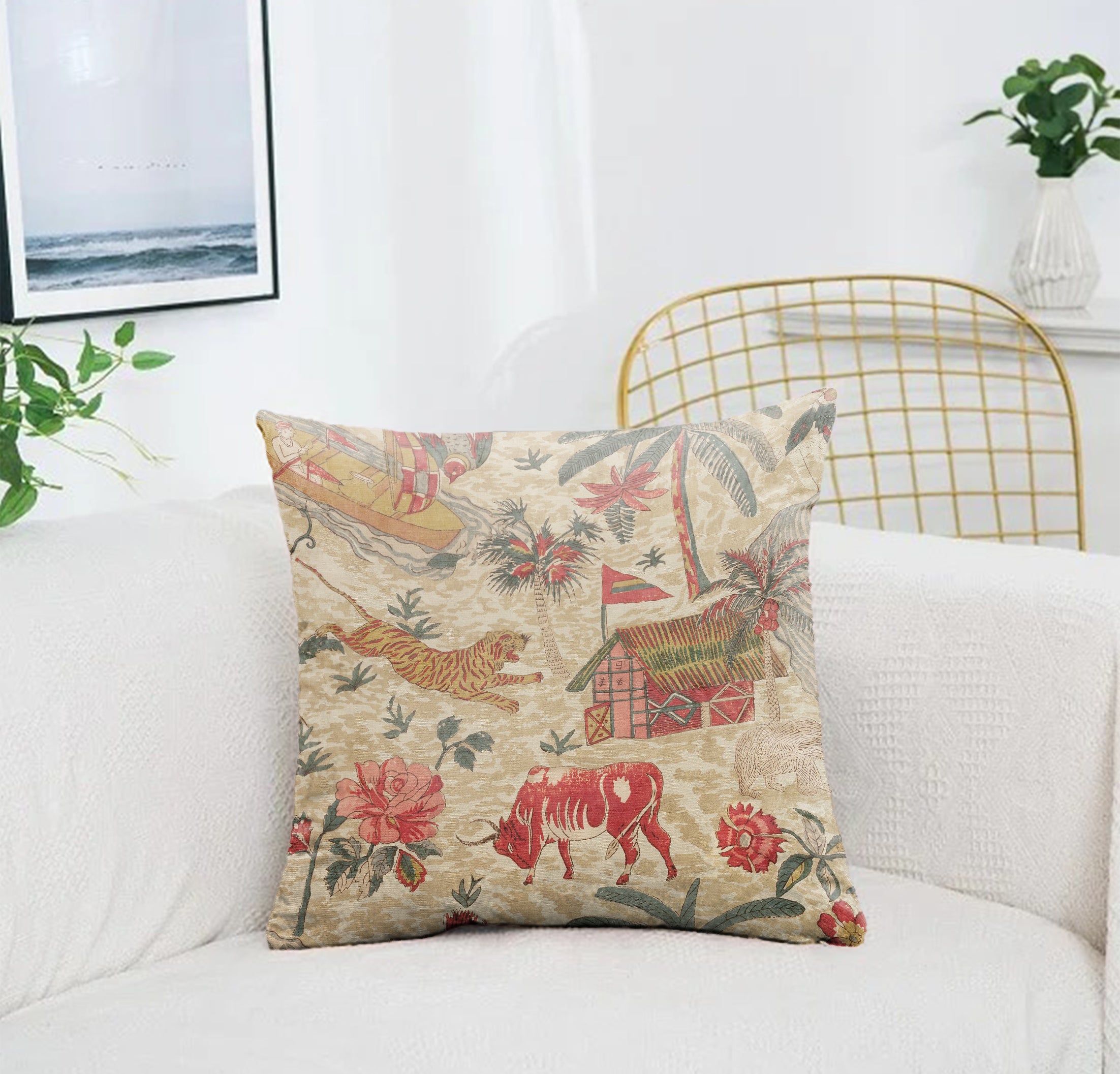 YANGSHUO RED CUSHION COVER (Pack of 2)