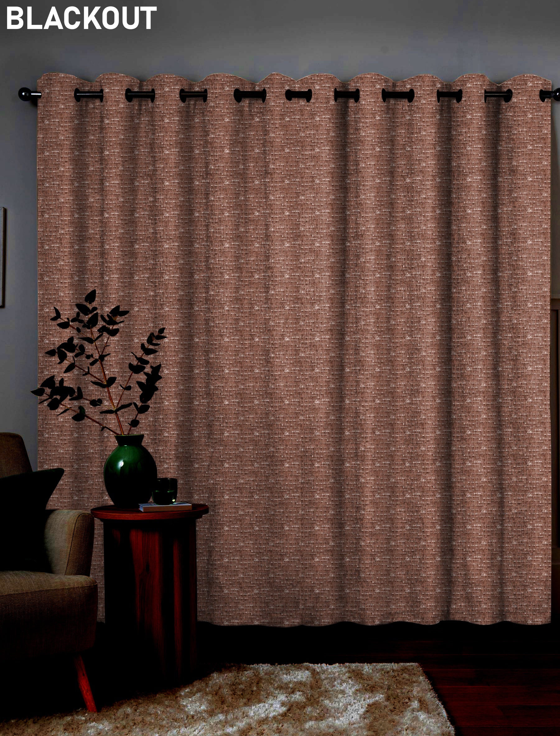 MALAGA RUST BLACKOUT CURTAINS