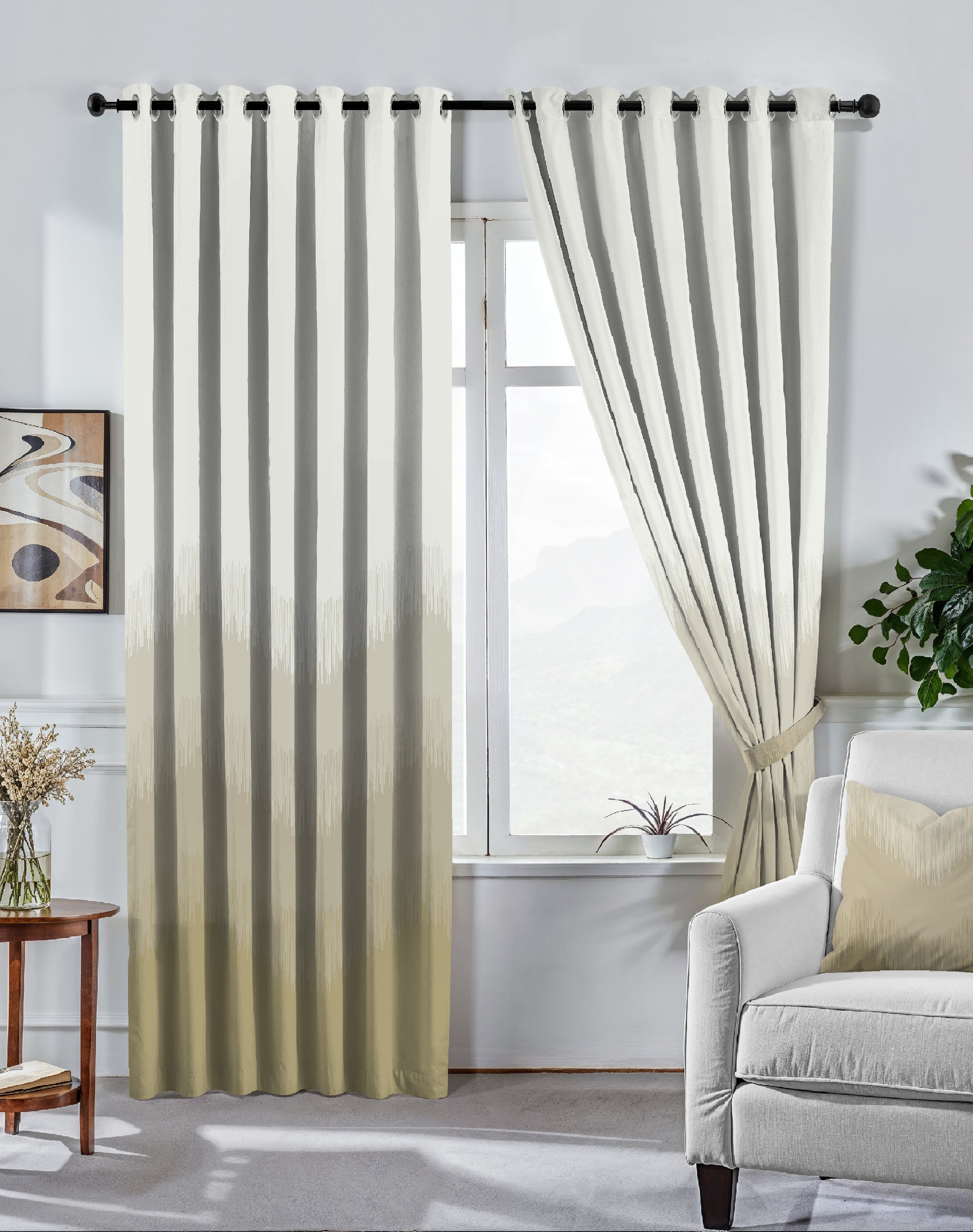 KIVO MAHENDI DIGITAL PRINTED BLACKOUT CURTAINS
