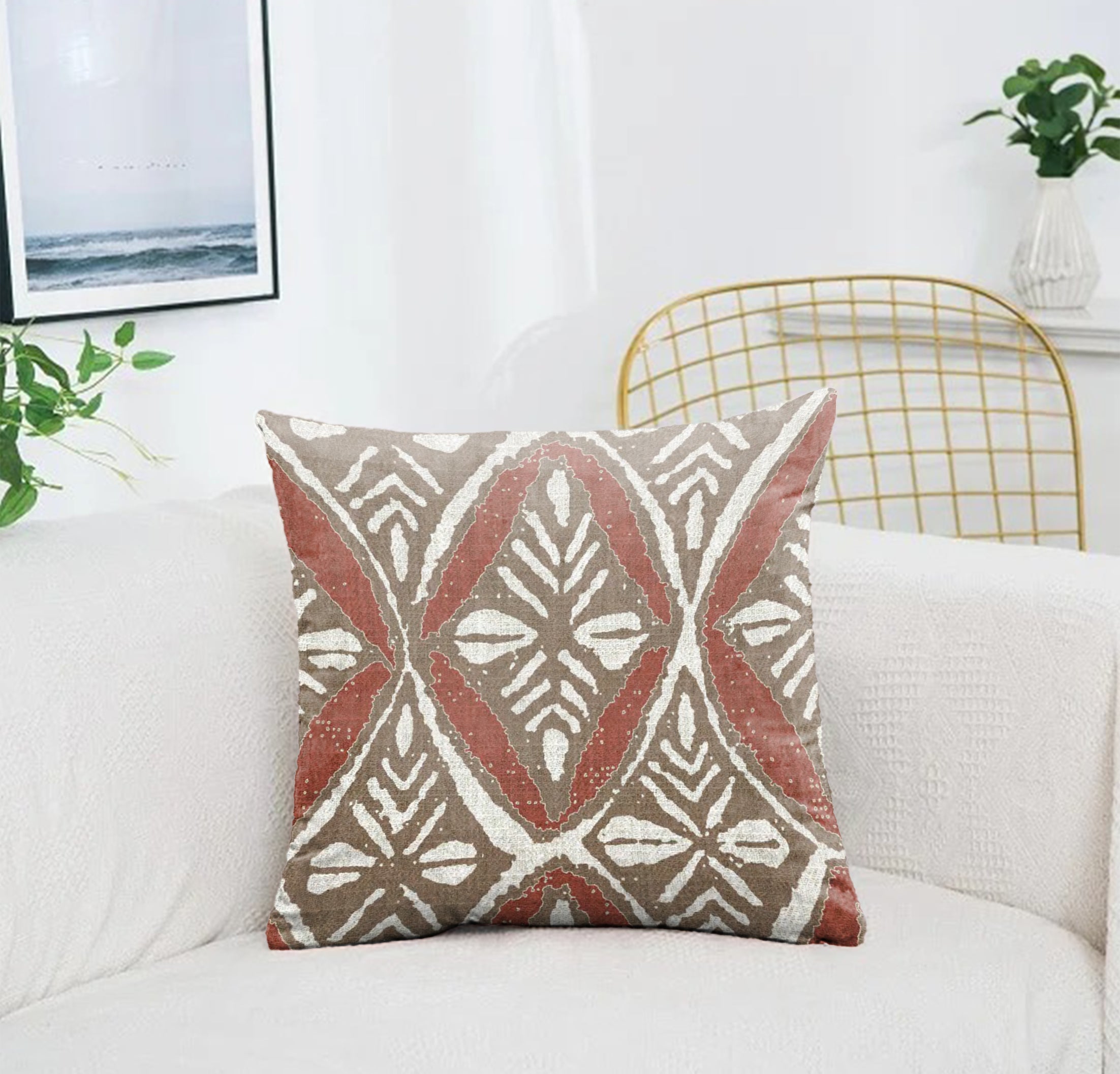 EMERSON RED CUSHION COVER (Pack of 2)