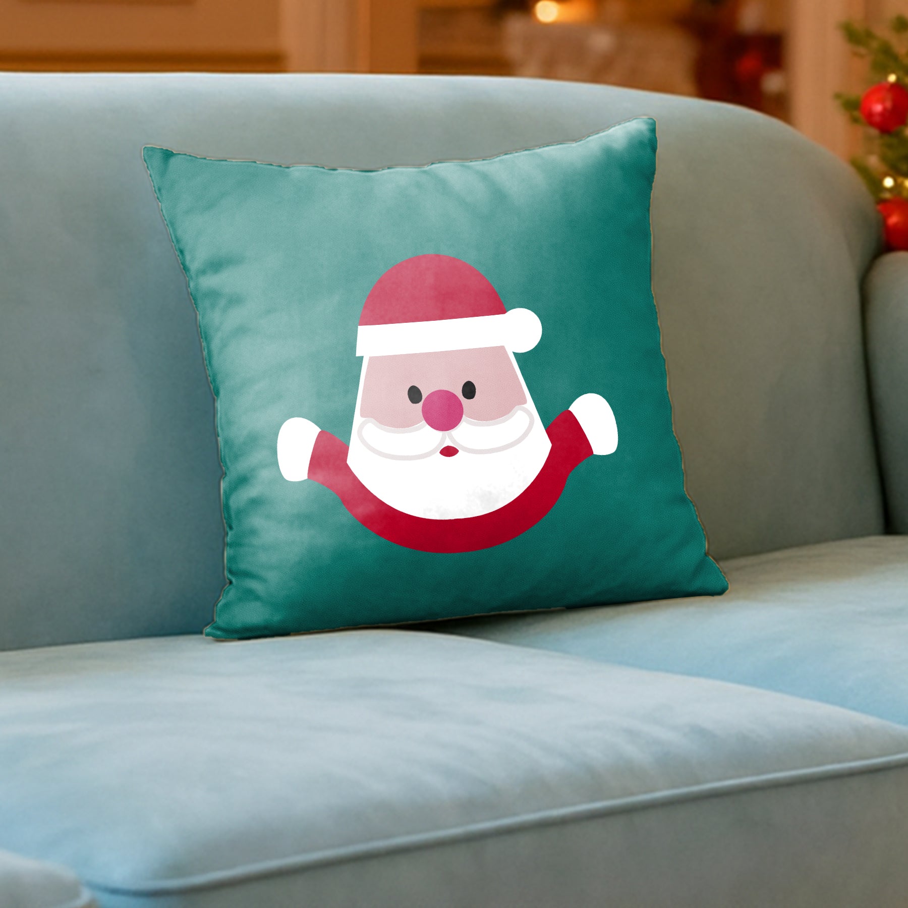 CHRISTMAS SANTA HALF BODY CUSHION COVER (Pack of 2)