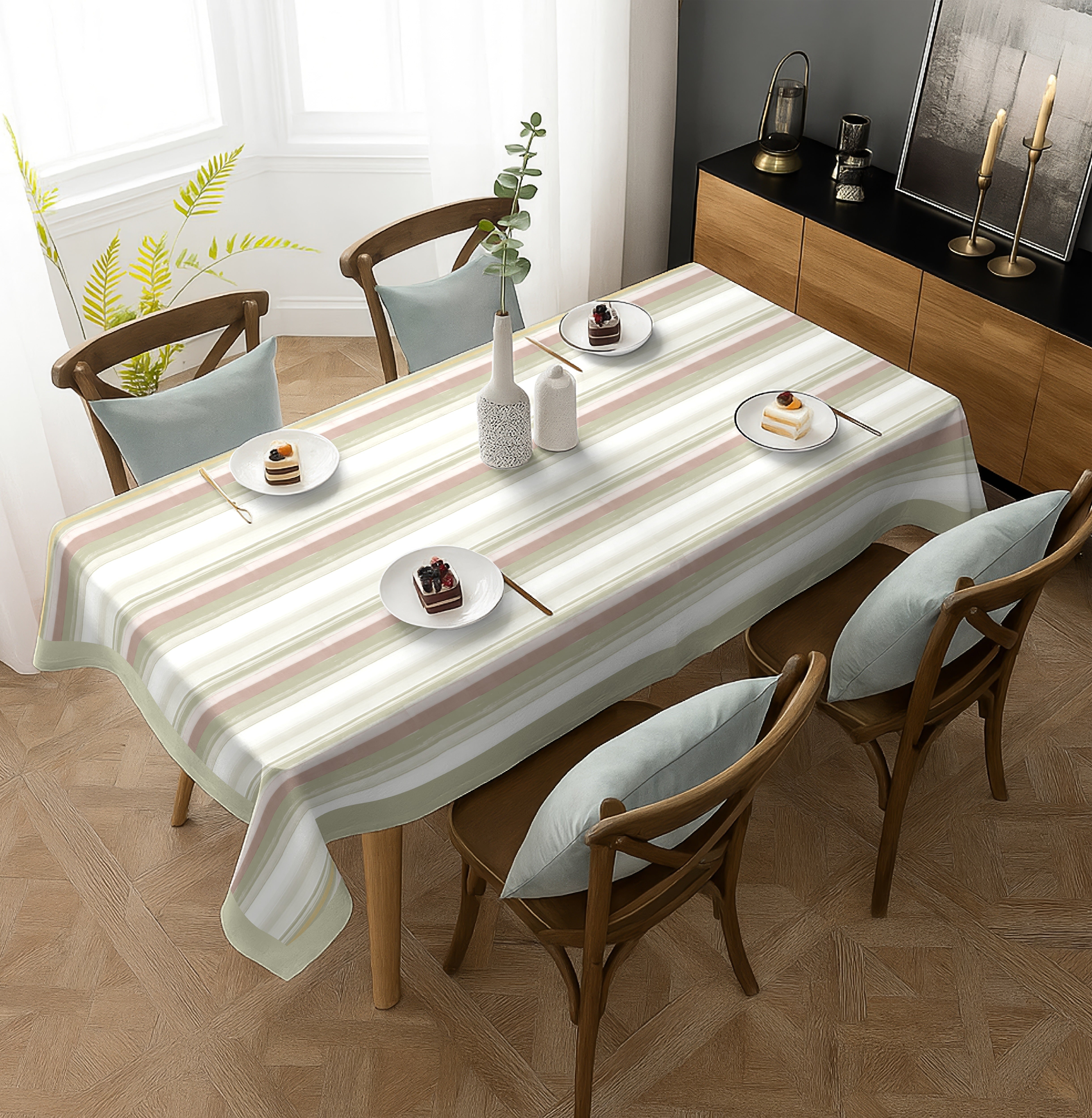 ALVIN LIGHT-GREEN TABLE CLOTH