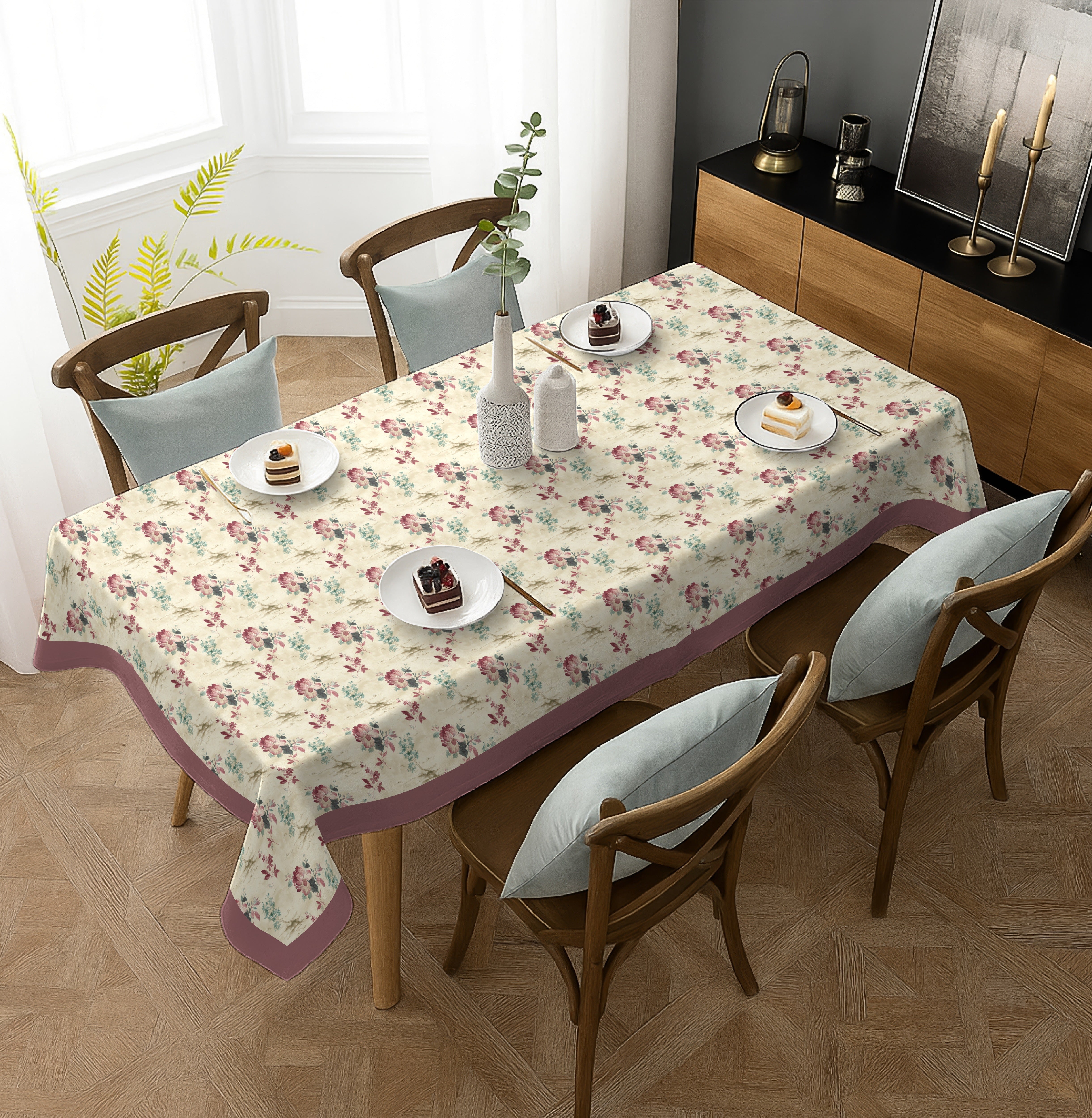 HAZEL PINK TABLE CLOTH