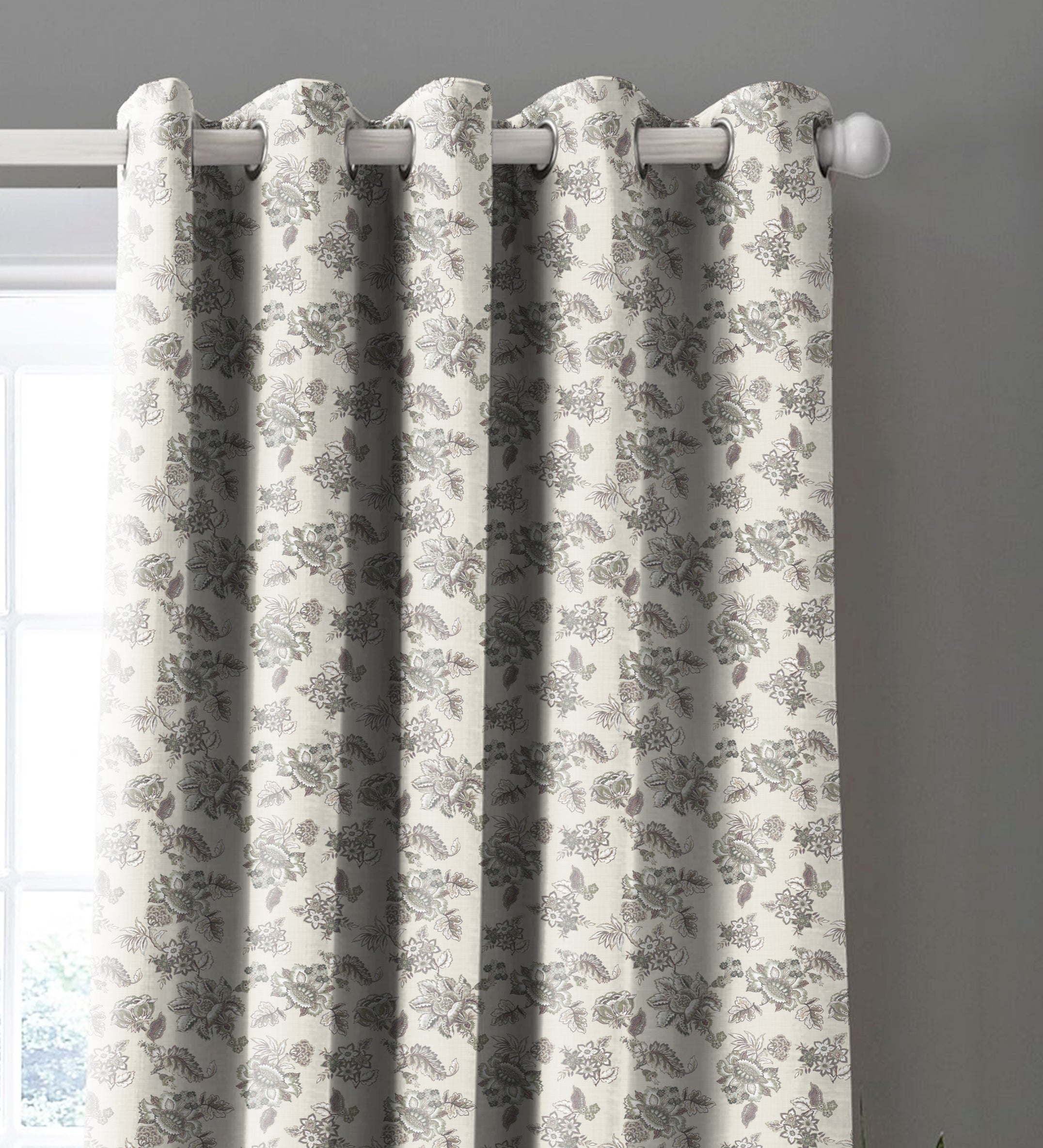 ANZIO COFFEE PRINTED BLACKOUT CURTAIN